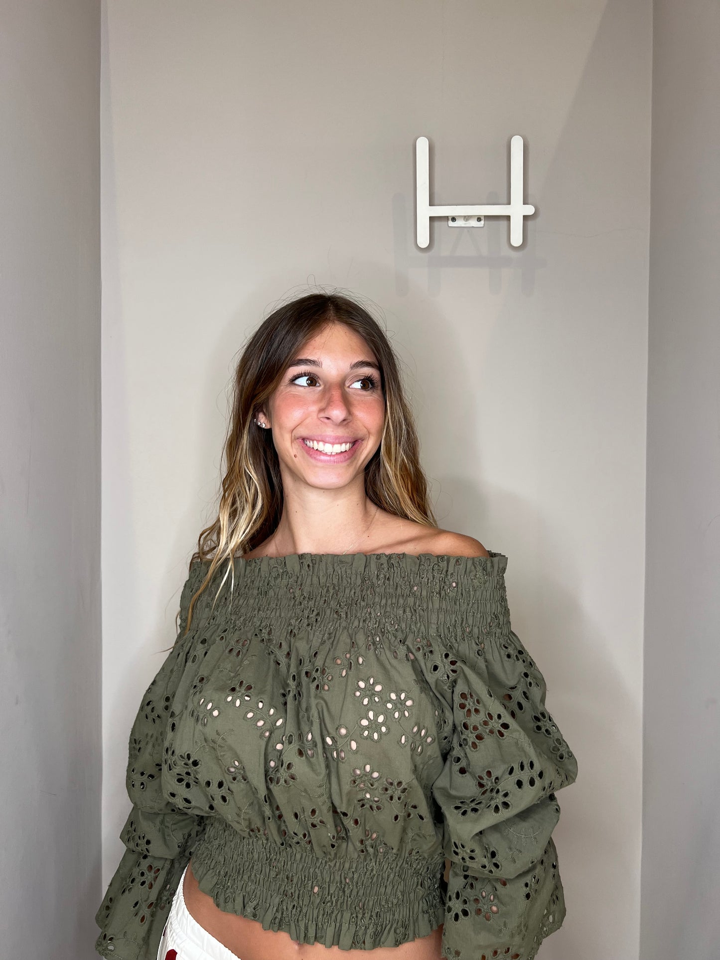 Blusa pizzo san gallo