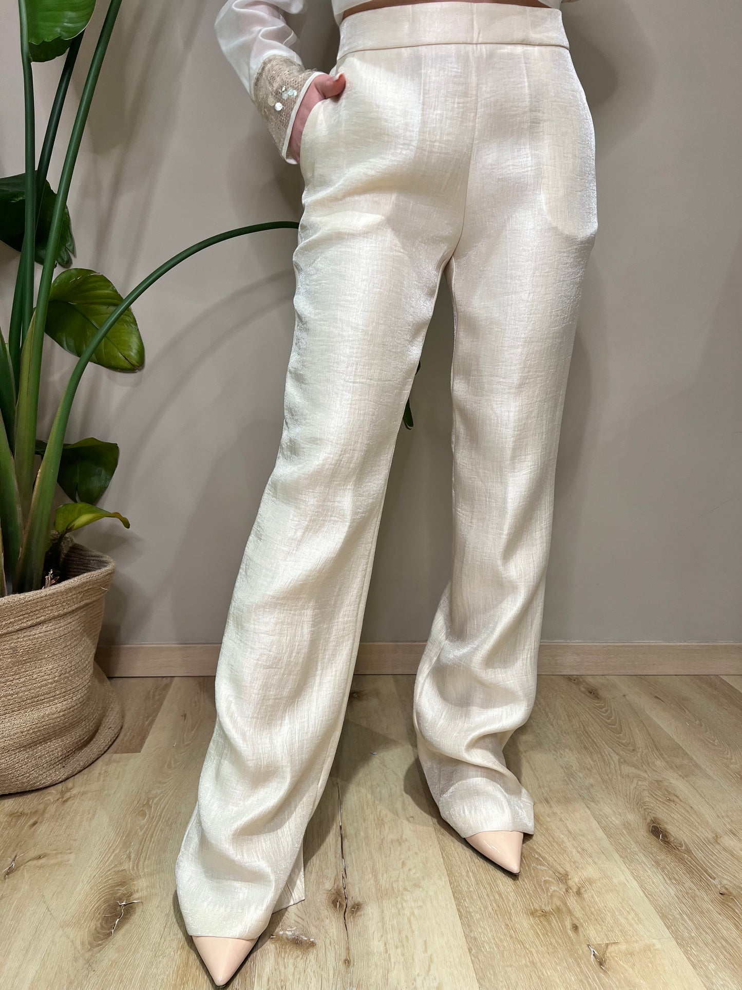 Pantalone champagne