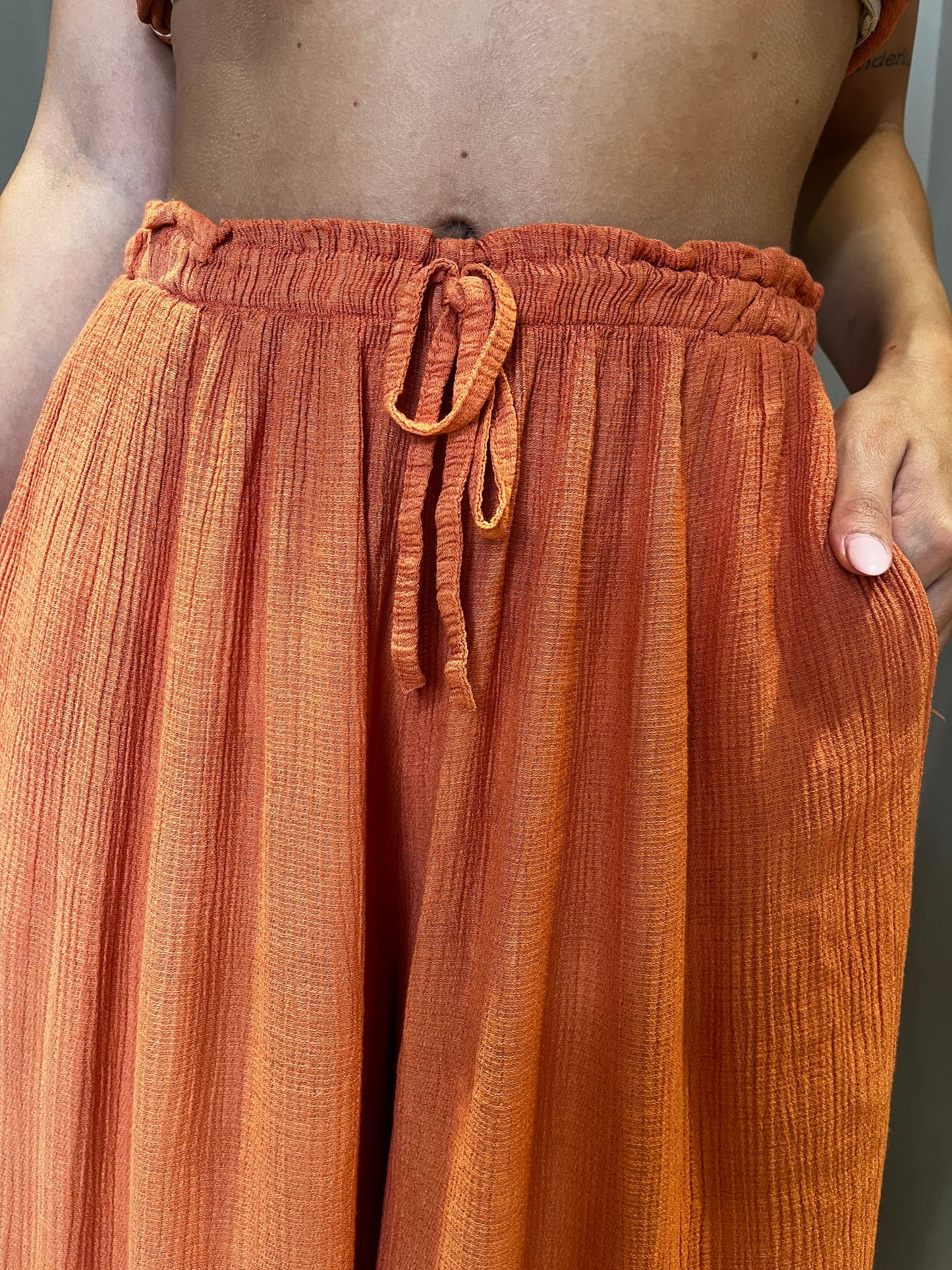 Pantalone tramato