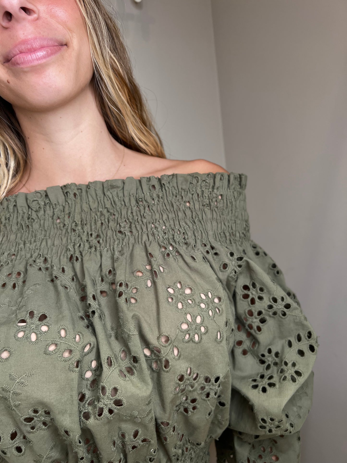 Blusa pizzo san gallo