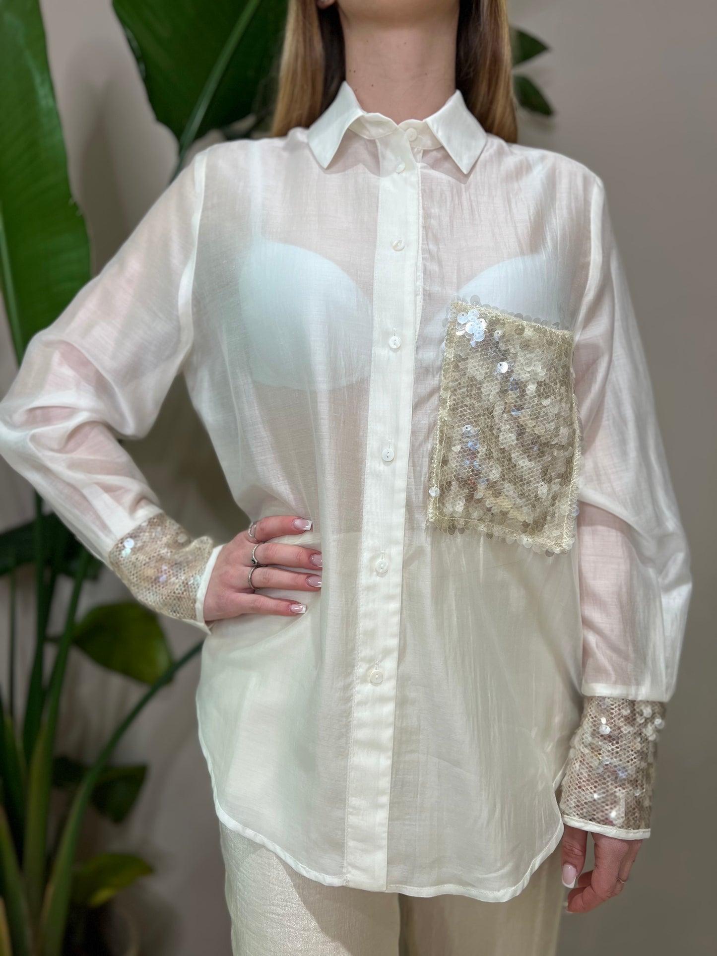 Blusa white