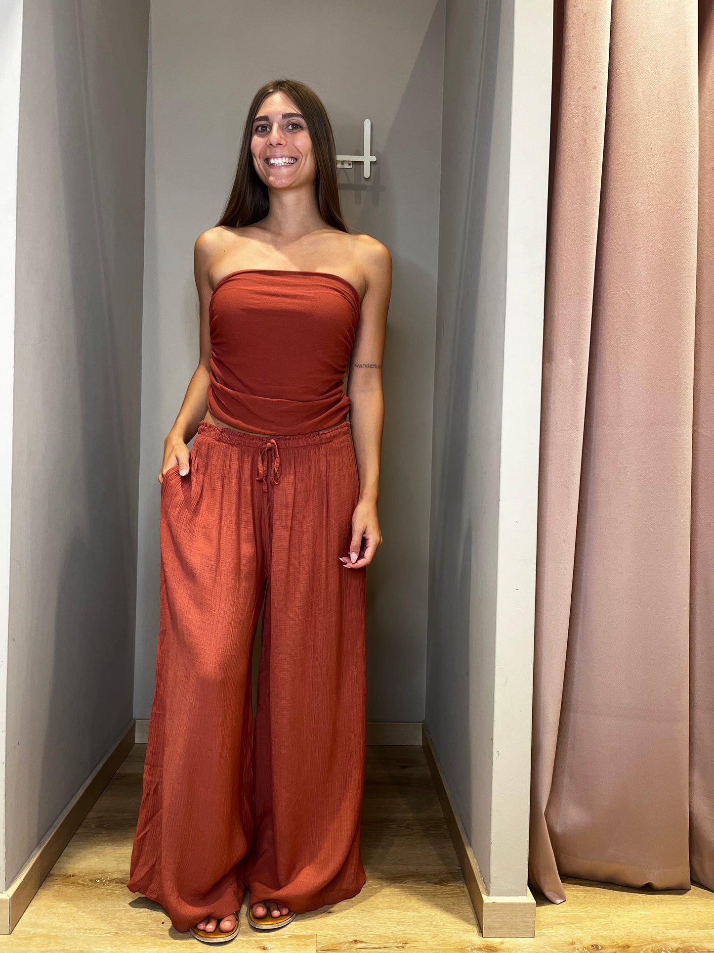 Pantalone tramato