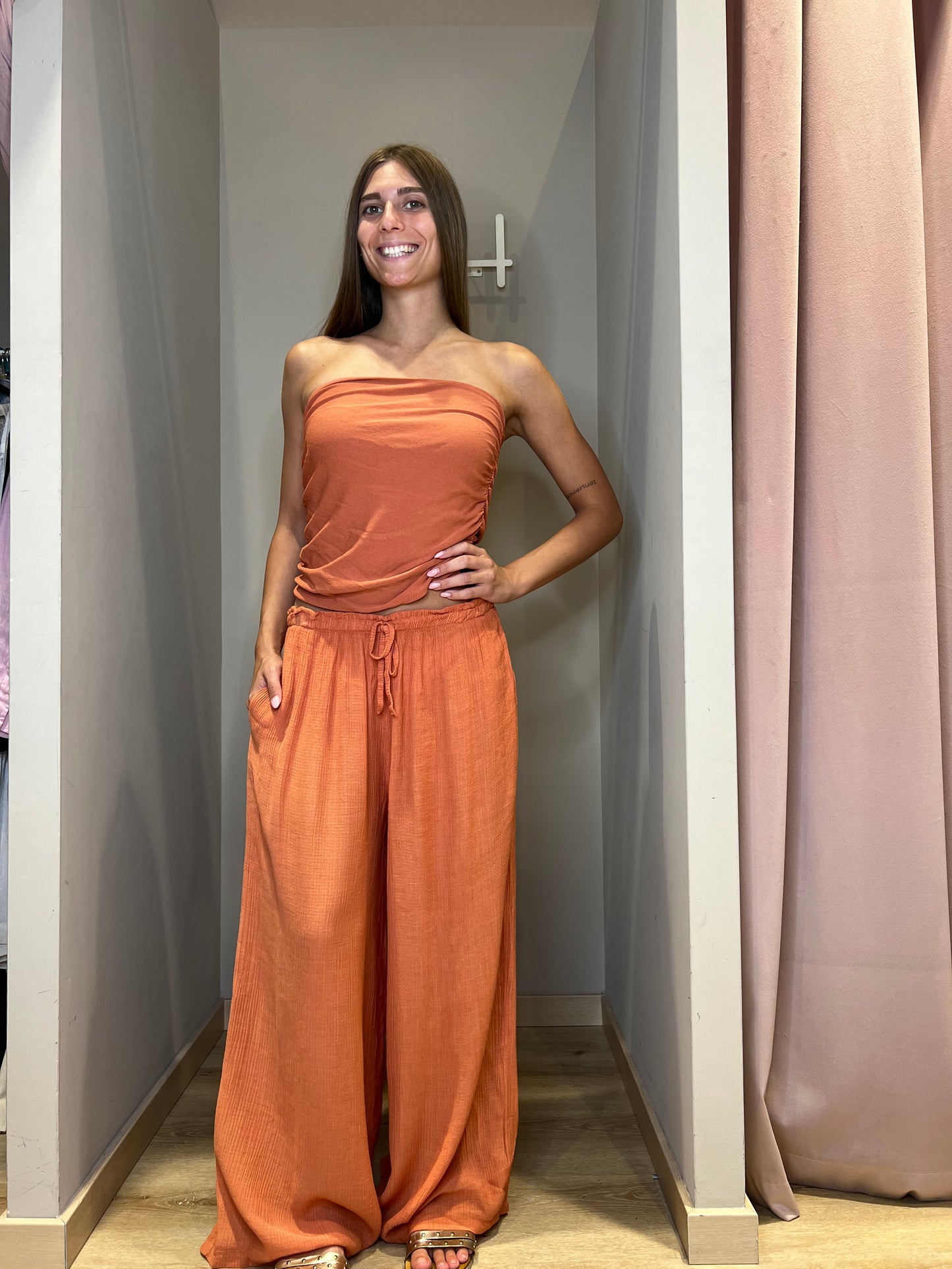 Pantalone tramato