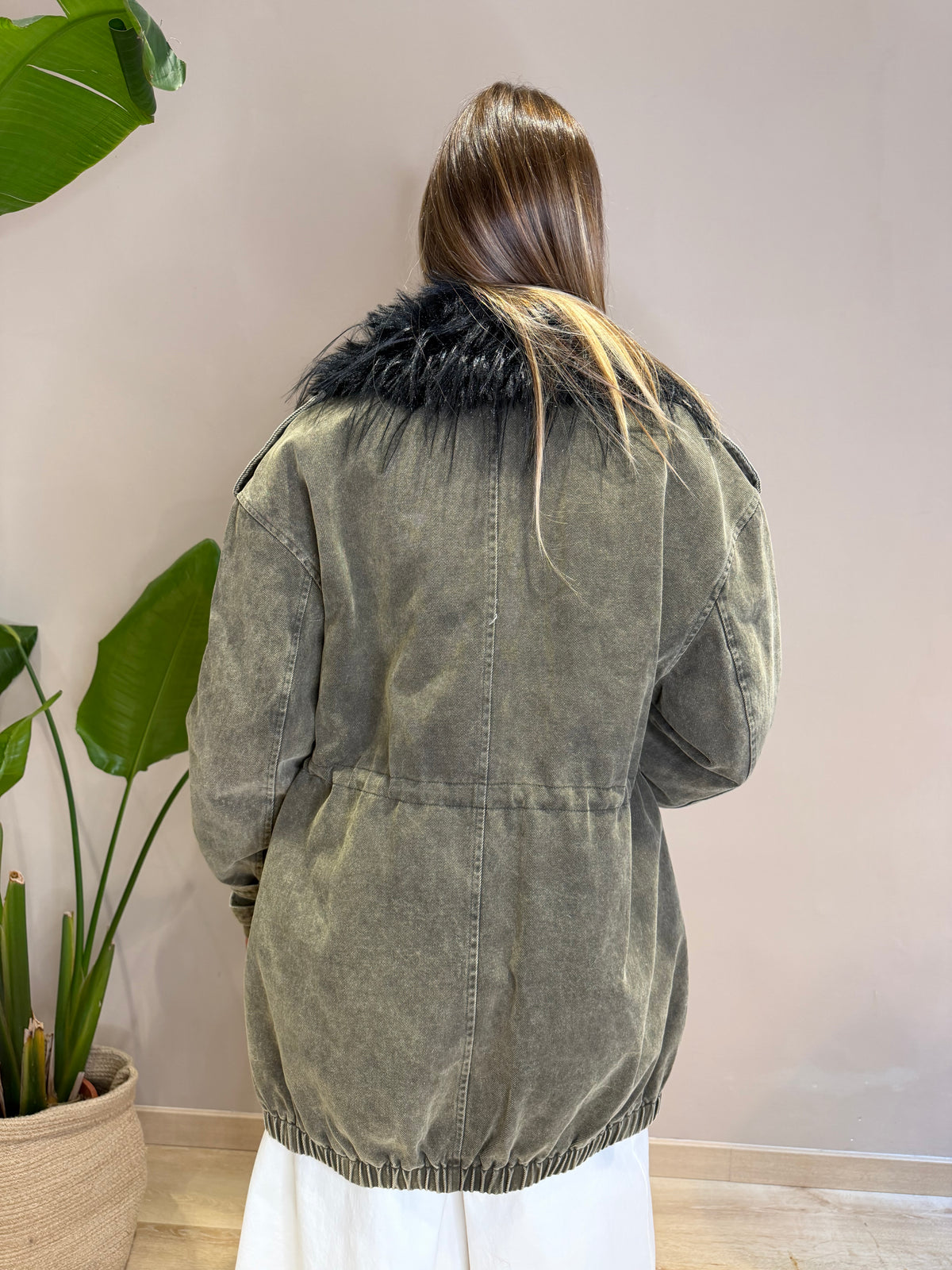 Parka collo pelo