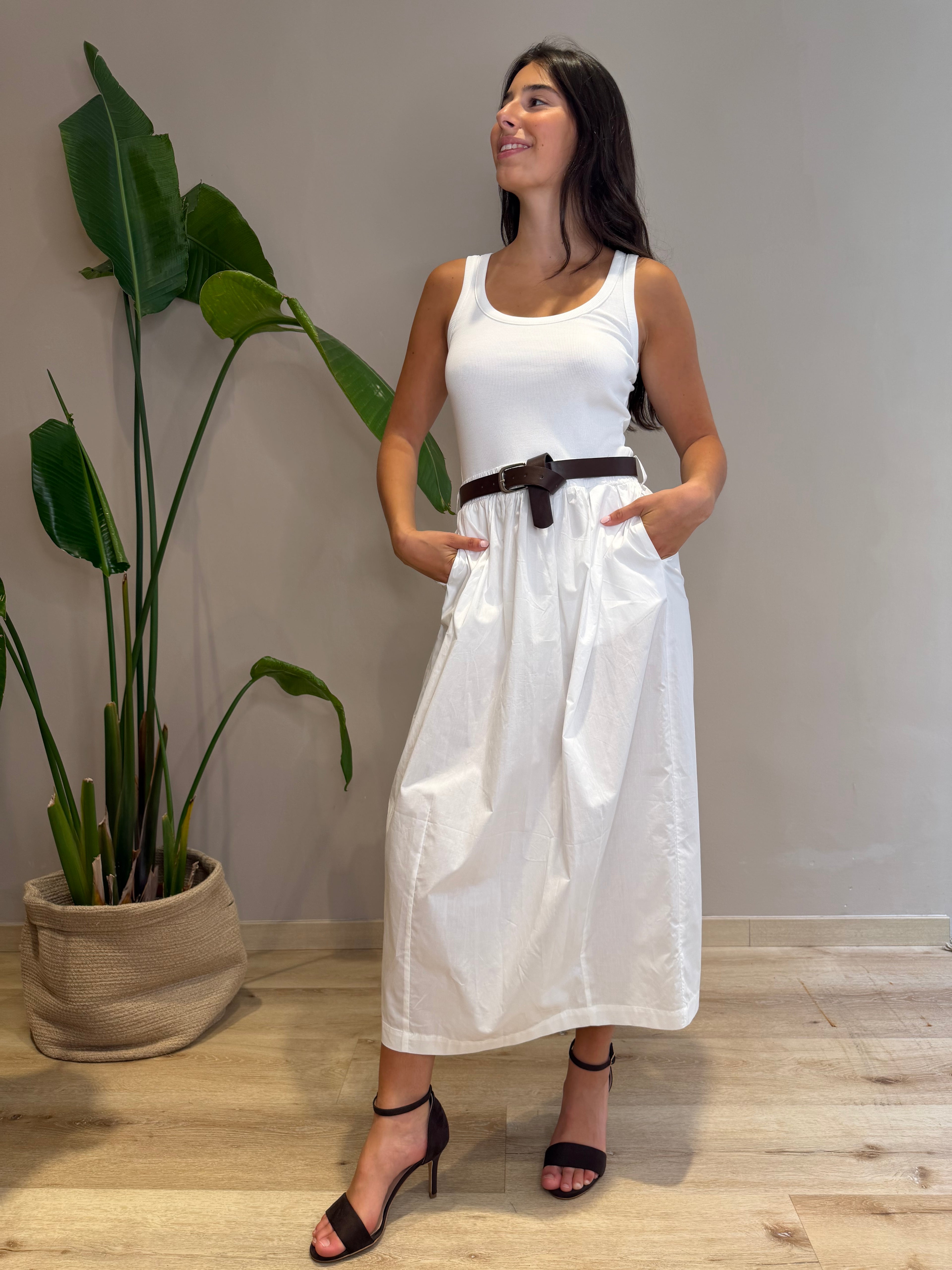 Abito popeline costina