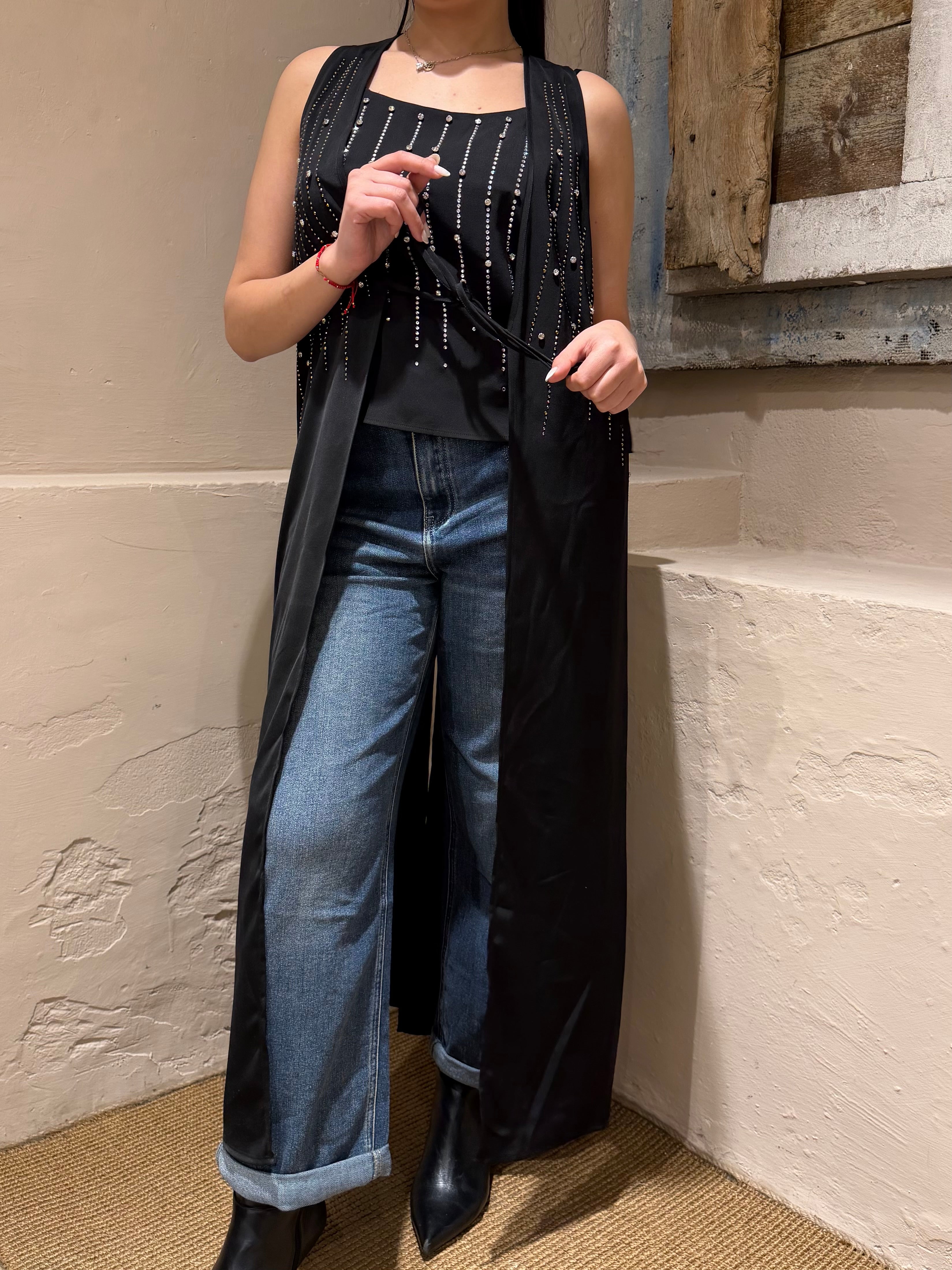 Abito Lungo Fluido Con