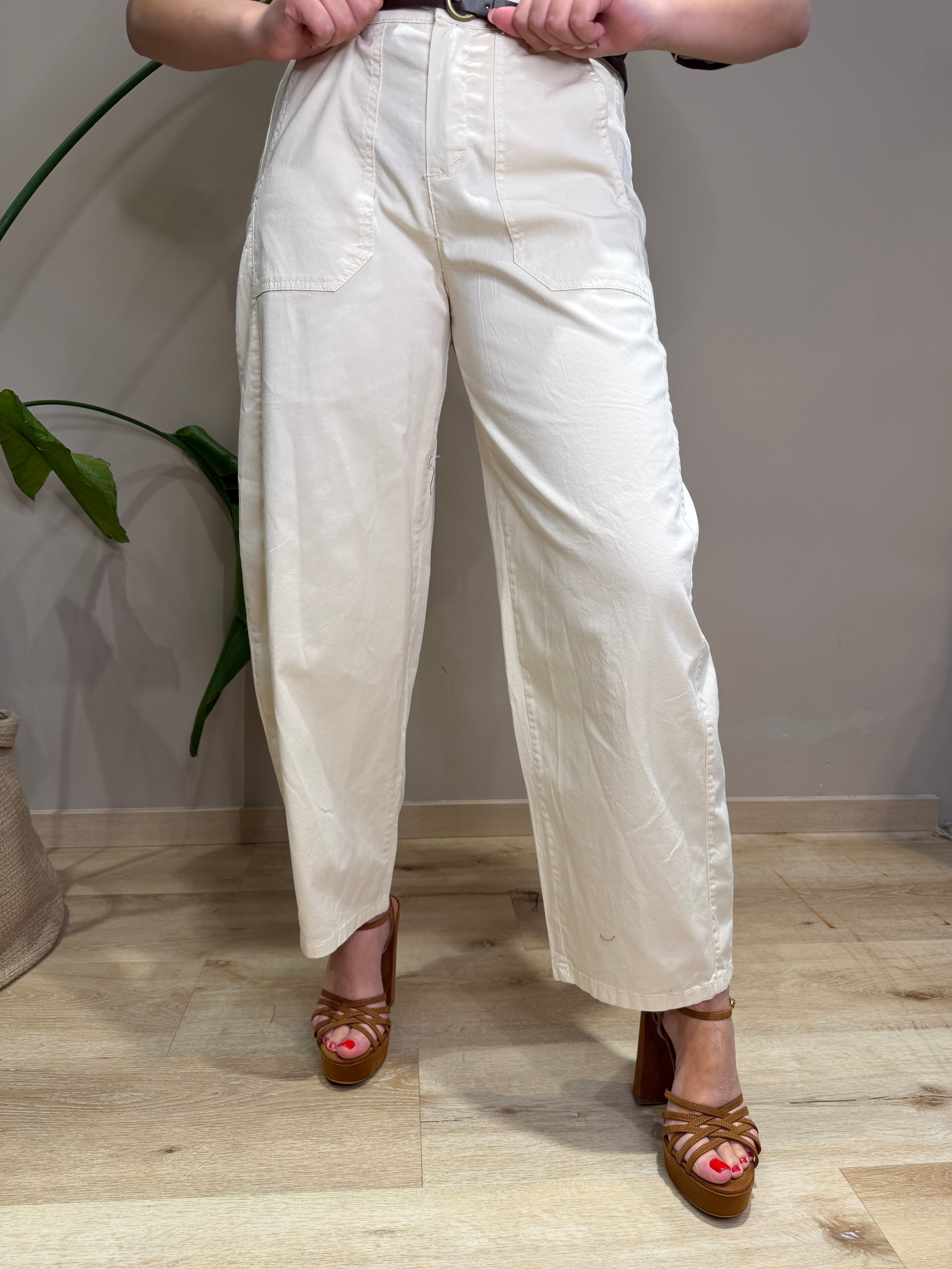 Pantalone baggy cotone