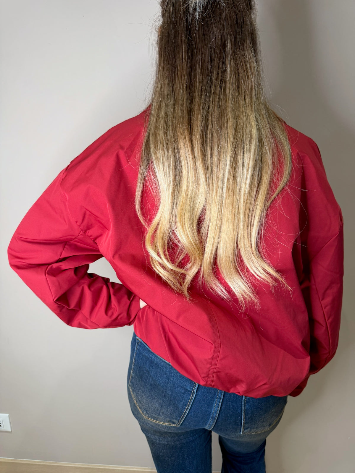 Giacca bomber rosso