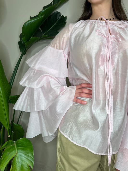 Camicia maniche balze