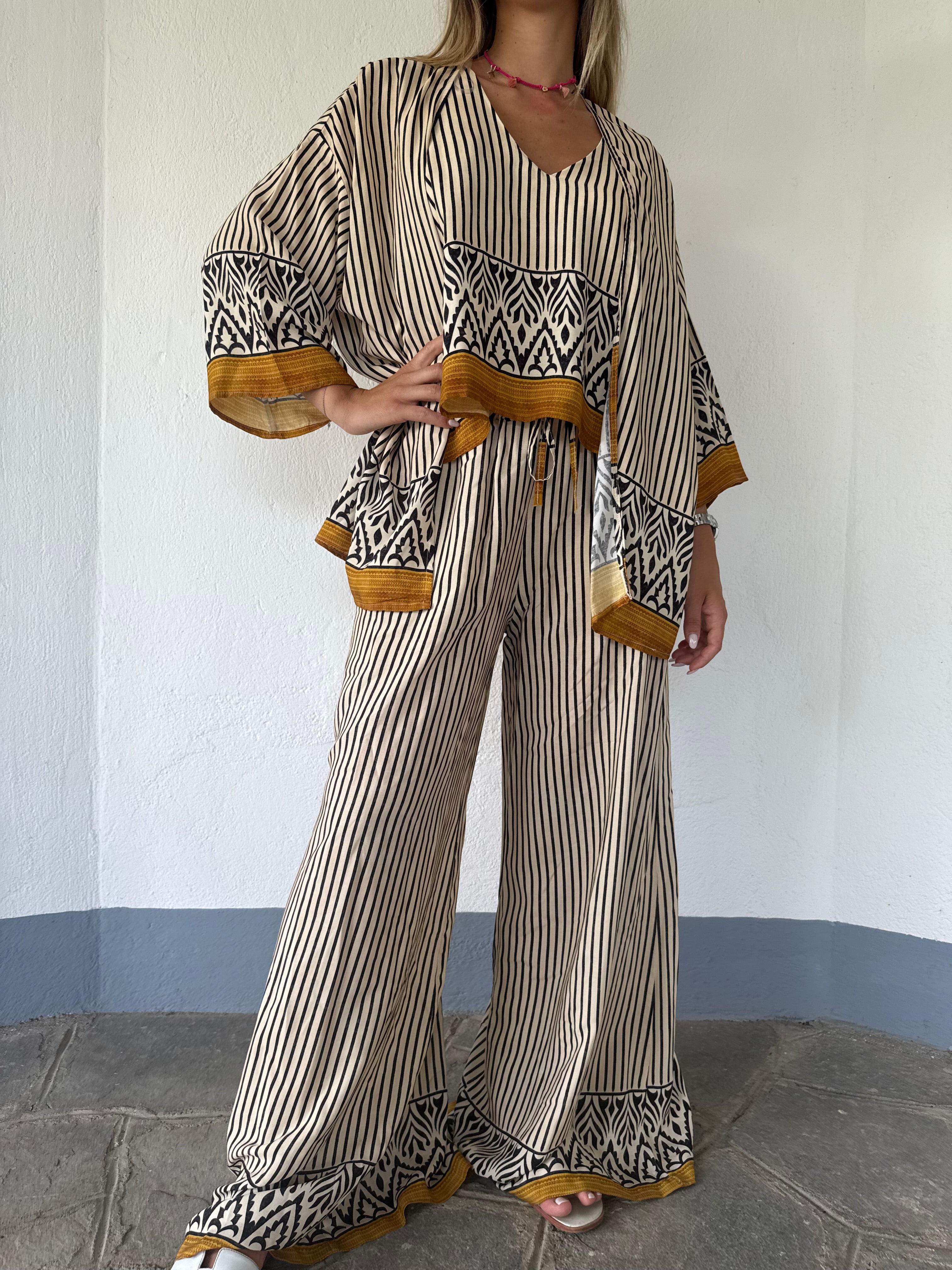 Pantalone a righe