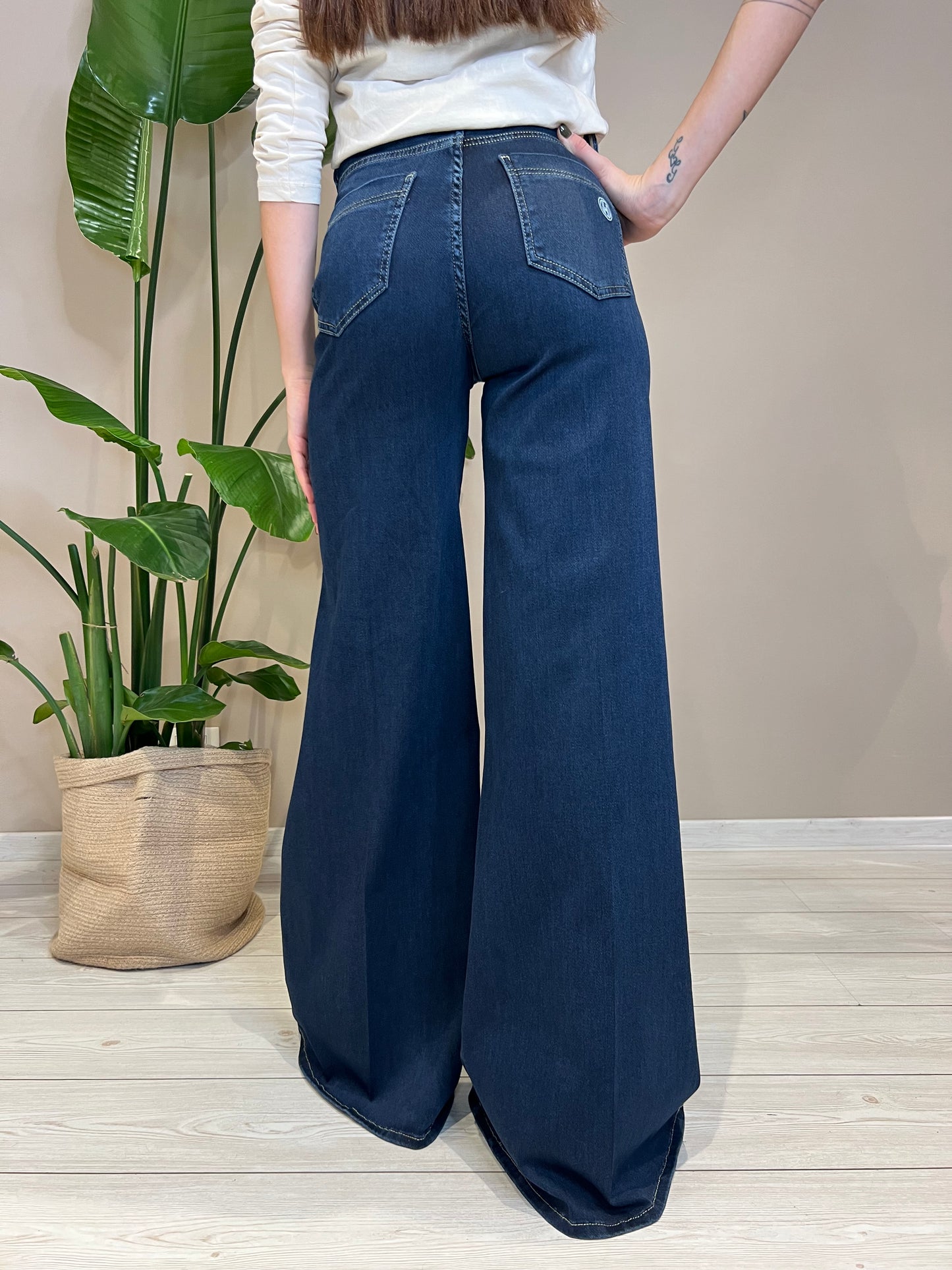 Jeans palazzo stretch