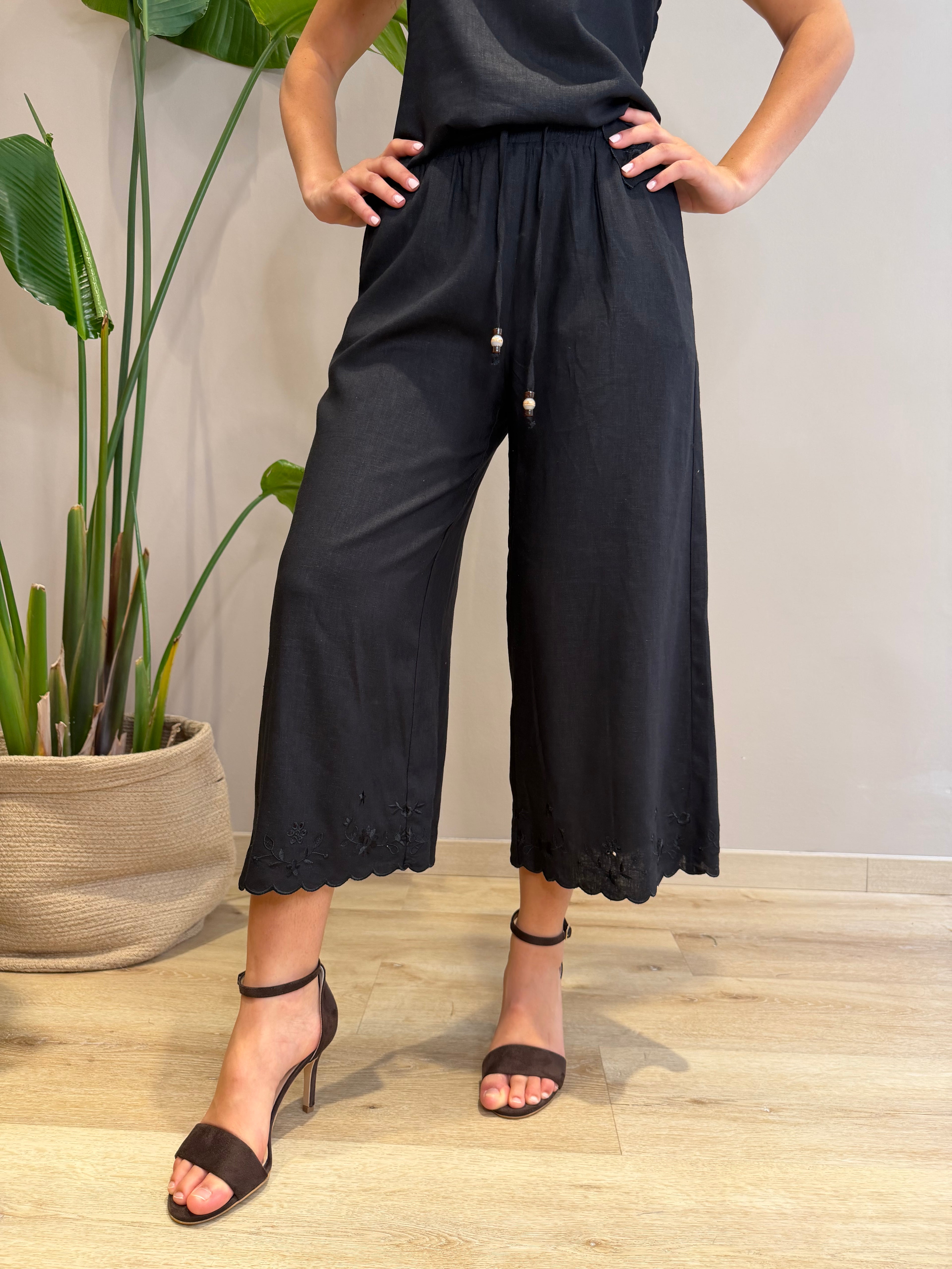 Pantalone palazzo lino