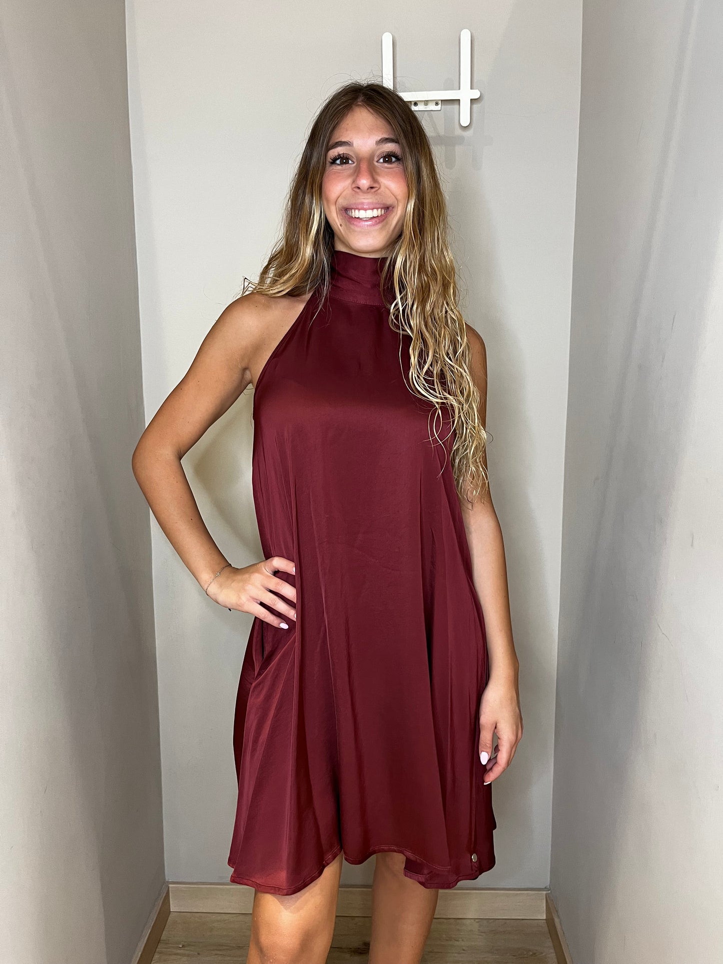 Abito corto viscosa