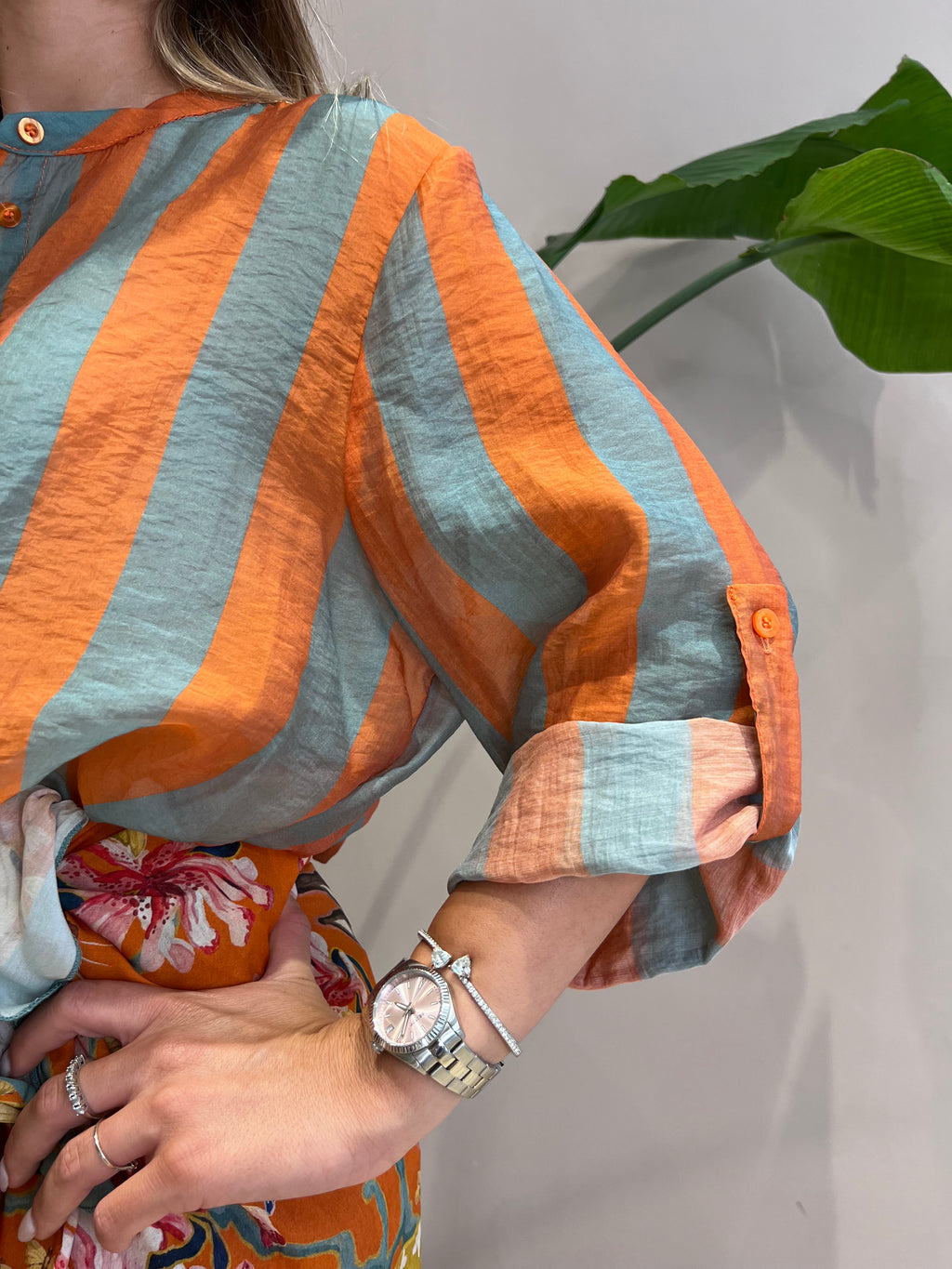Camicia mussola riga