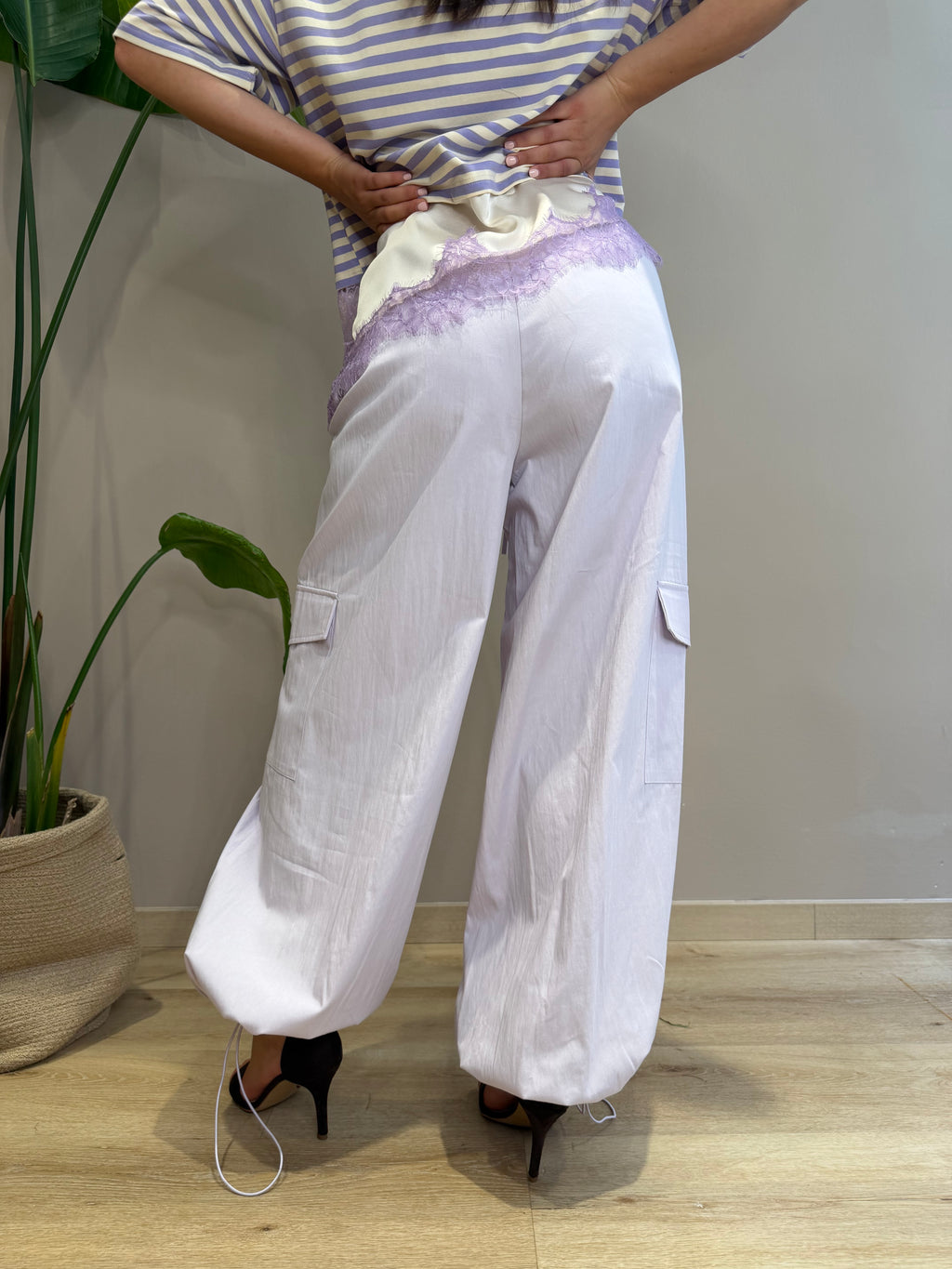 Pantalone cargo in cotone