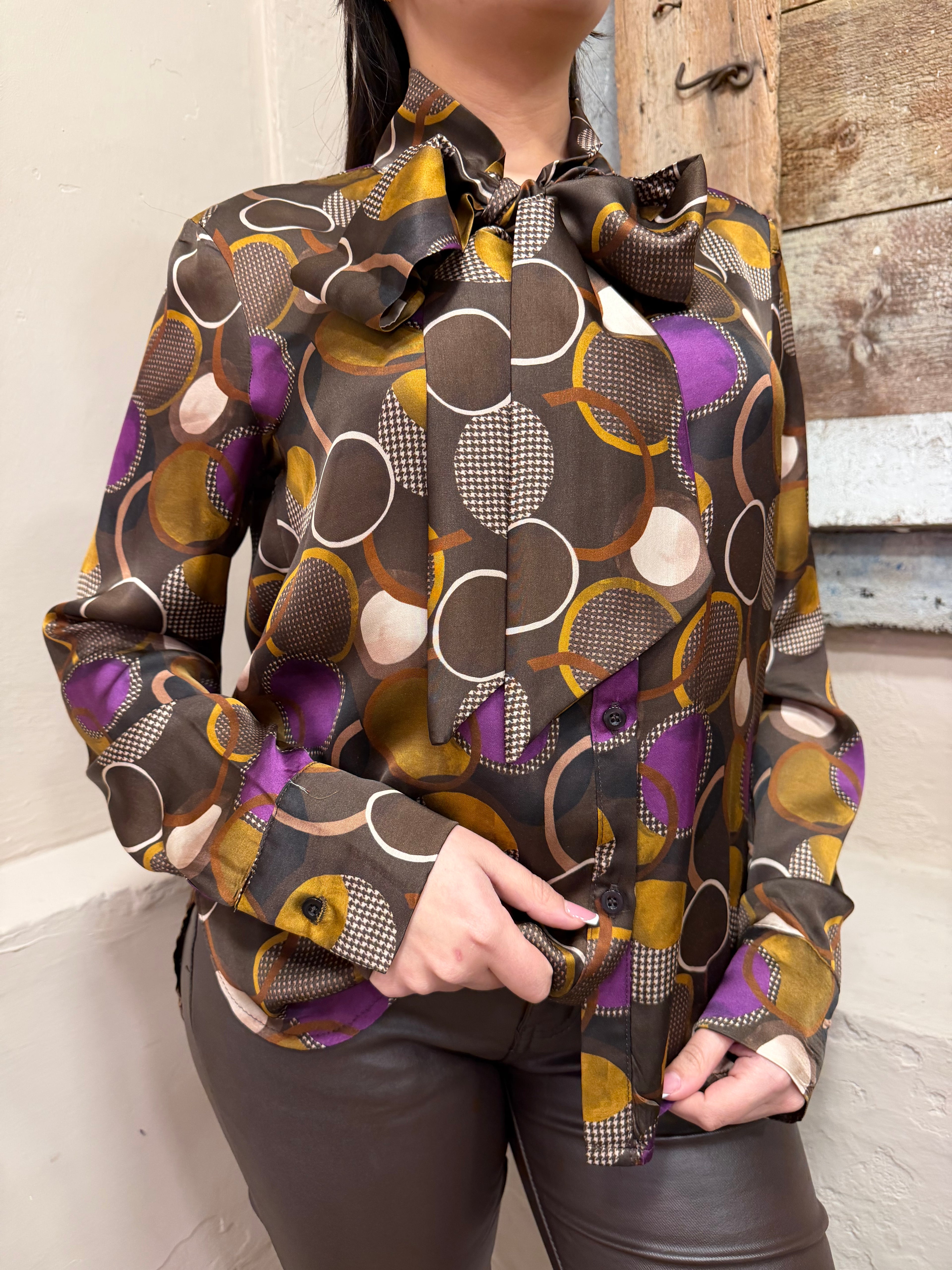 Camicia stampa tonda