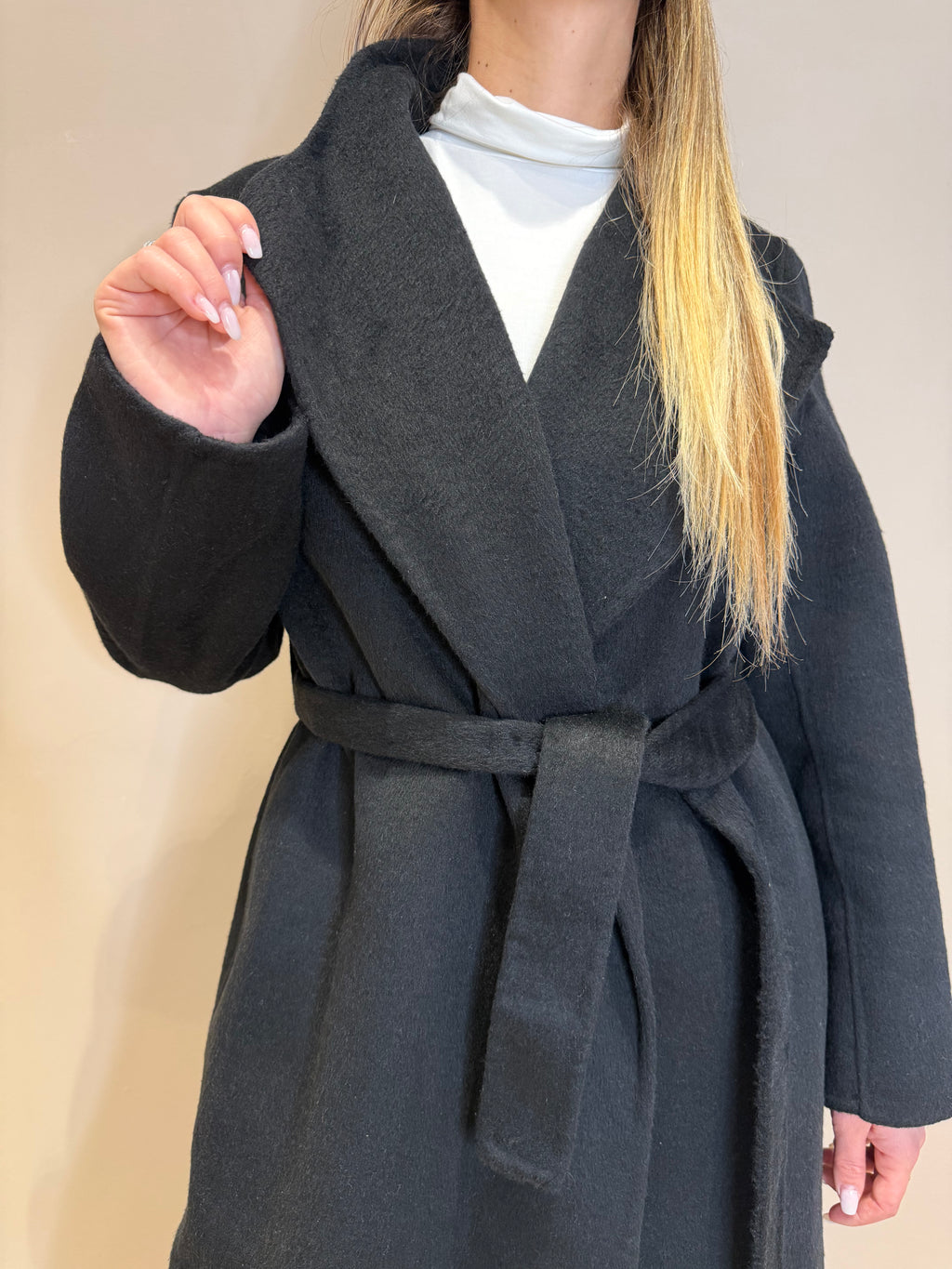 Cappotto slim cintura