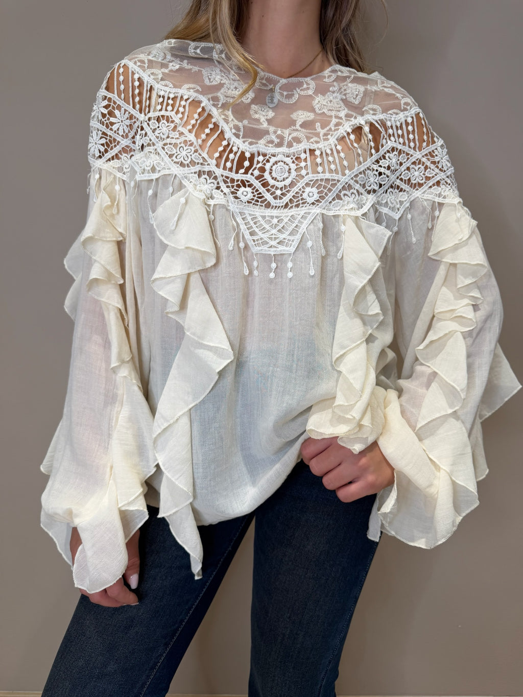 Blusa rouches