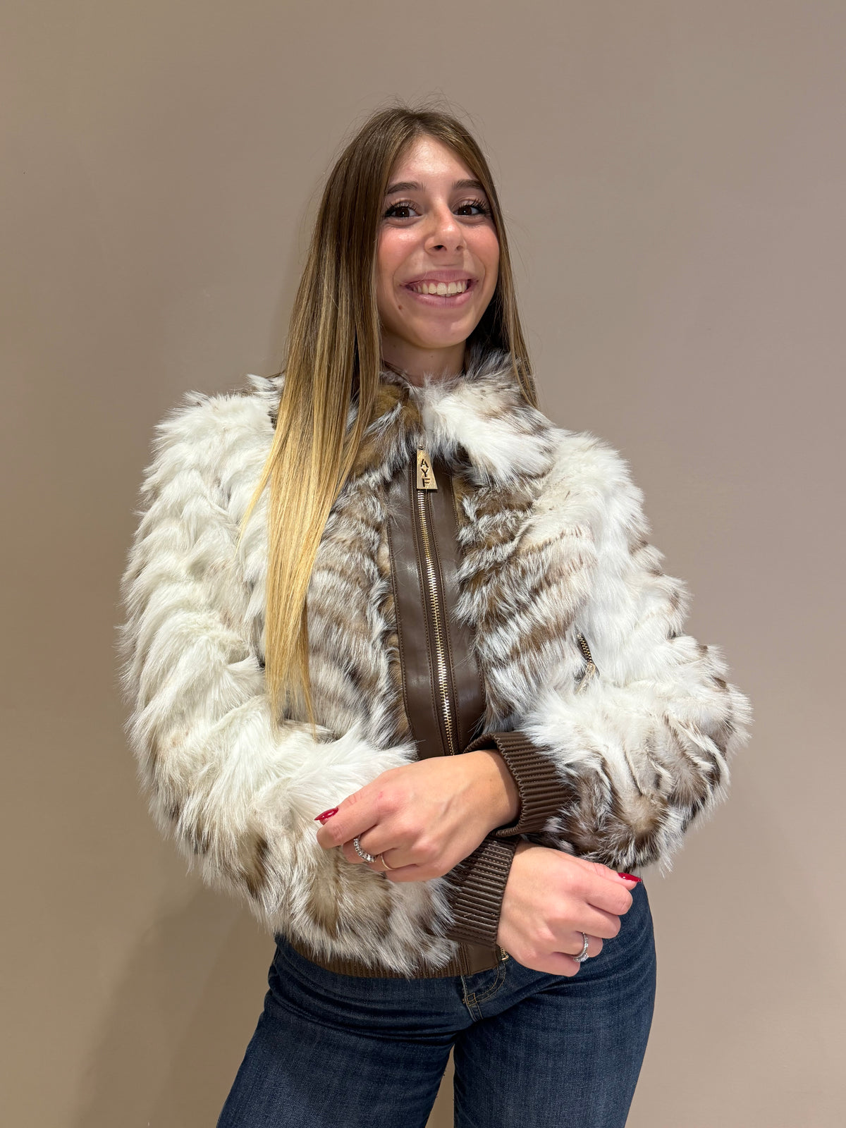 Bomber ecopelliccia