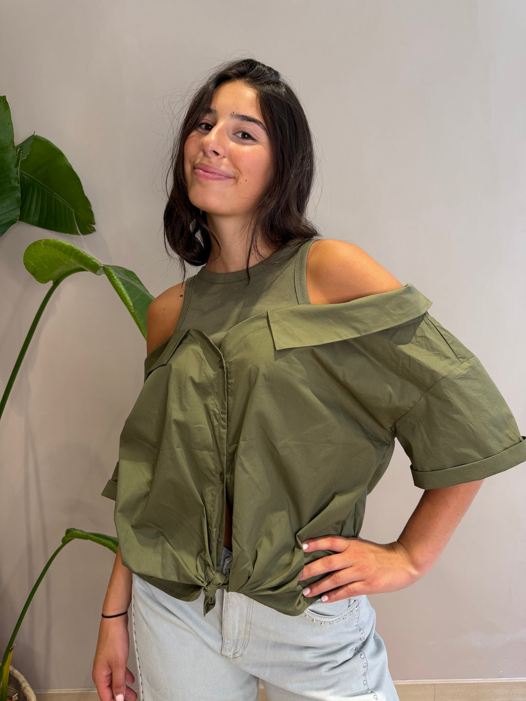 Camicia popeline costina