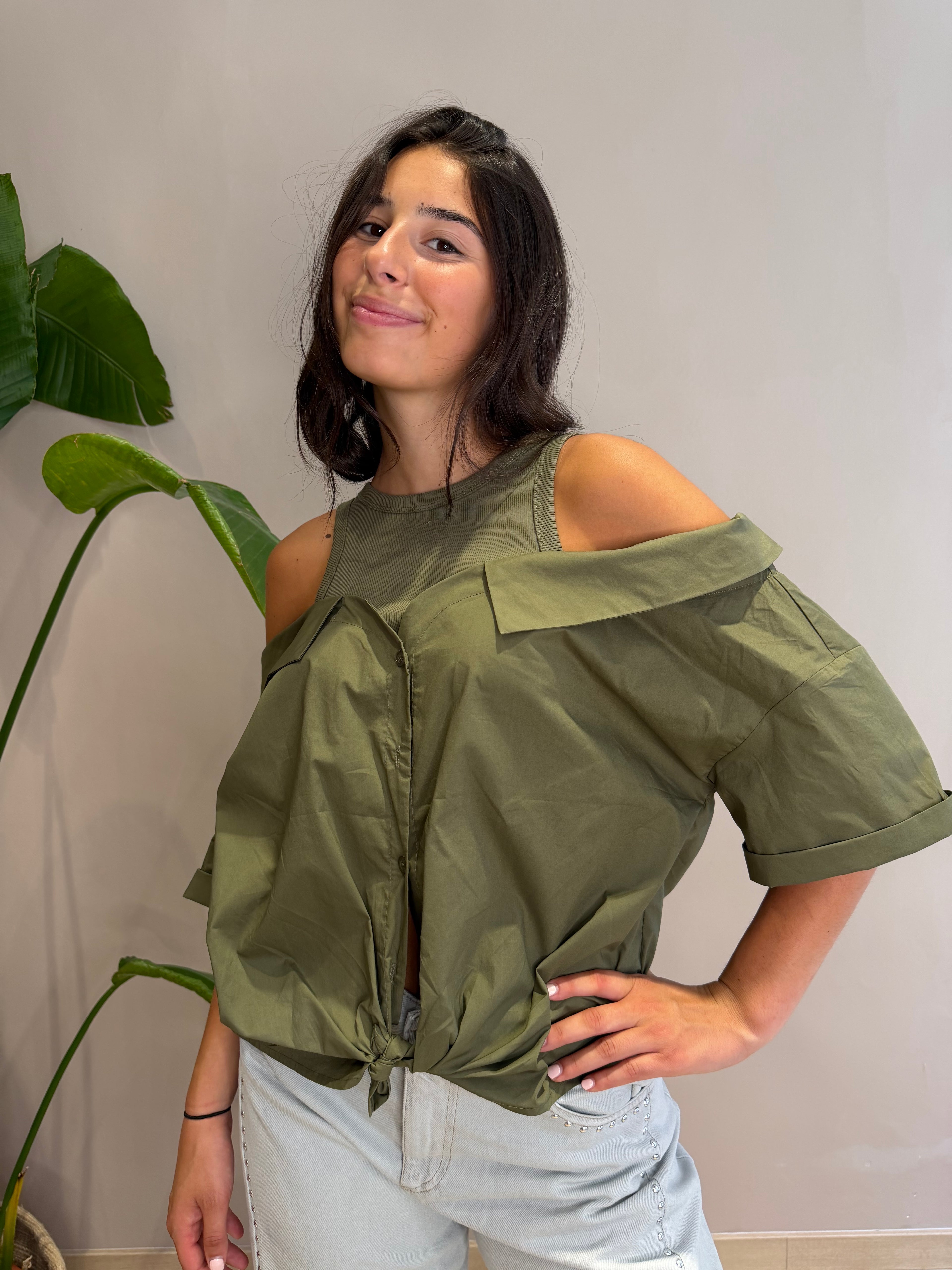 Camicia popeline costina