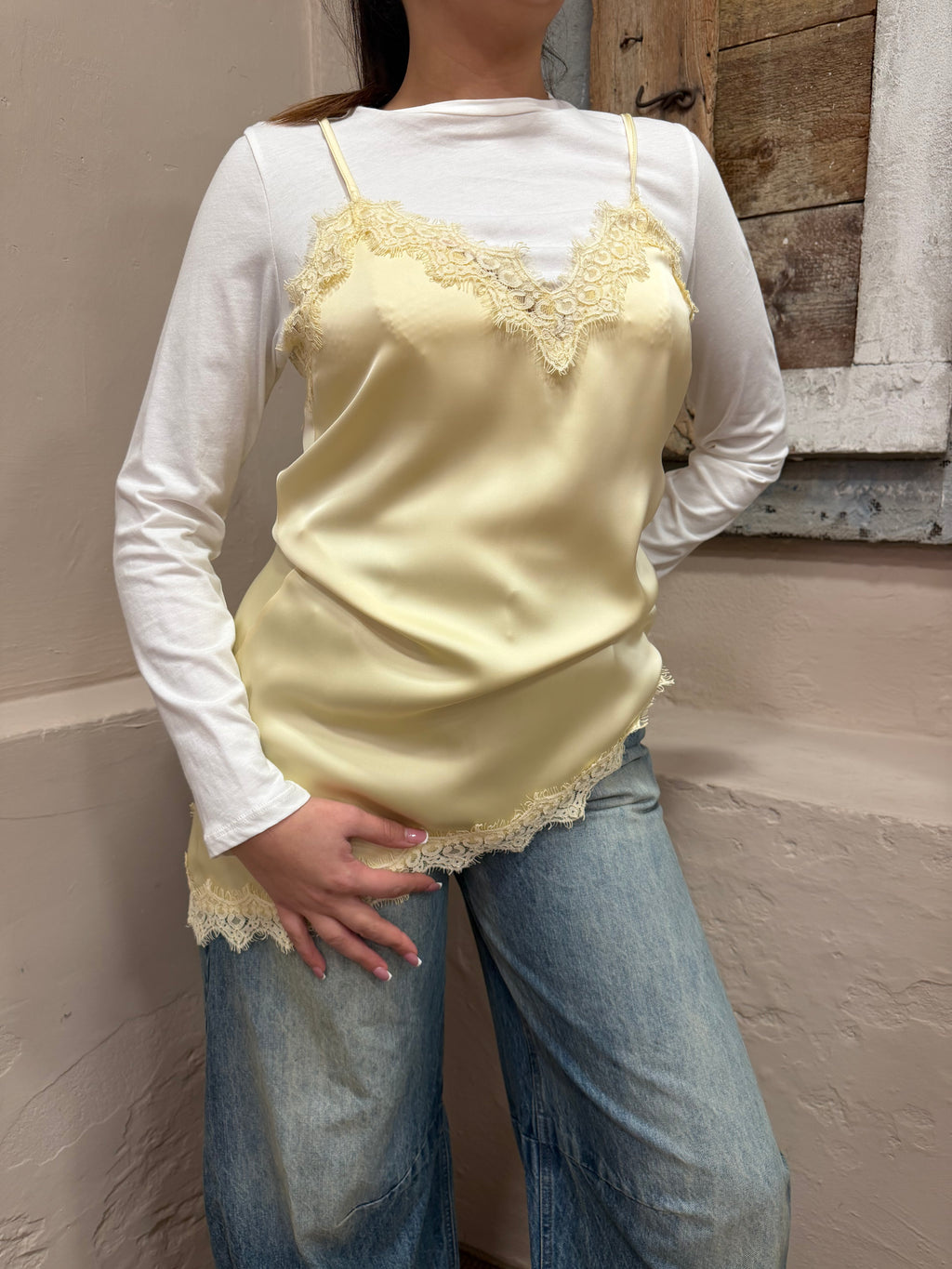 T-shirt manica lunga combinata