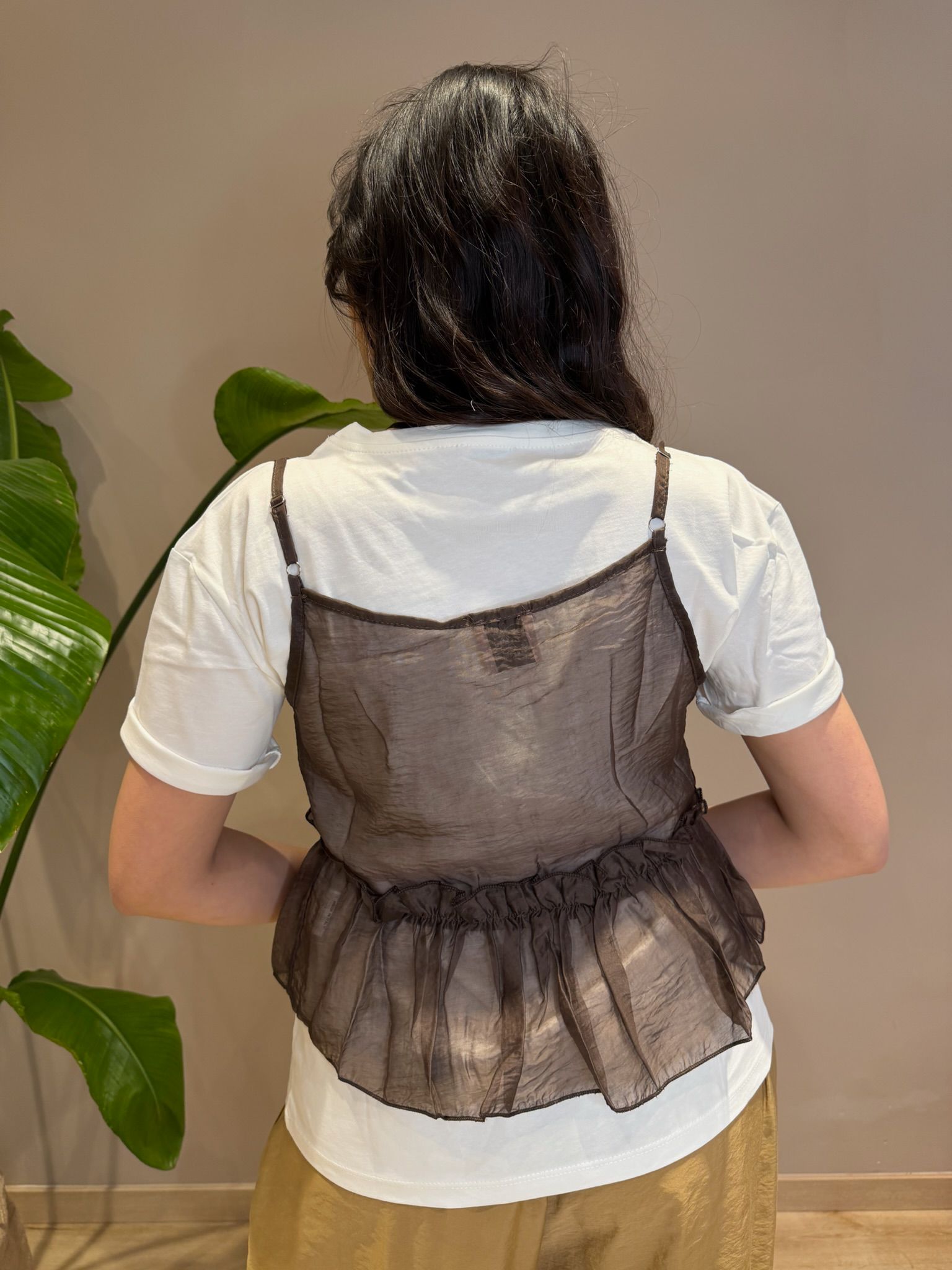 Top Combo Donna in Lyocell con T-shirt