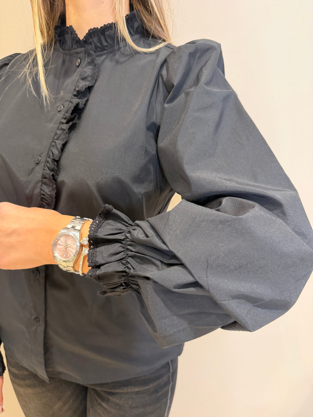 Camicia coreana rouches