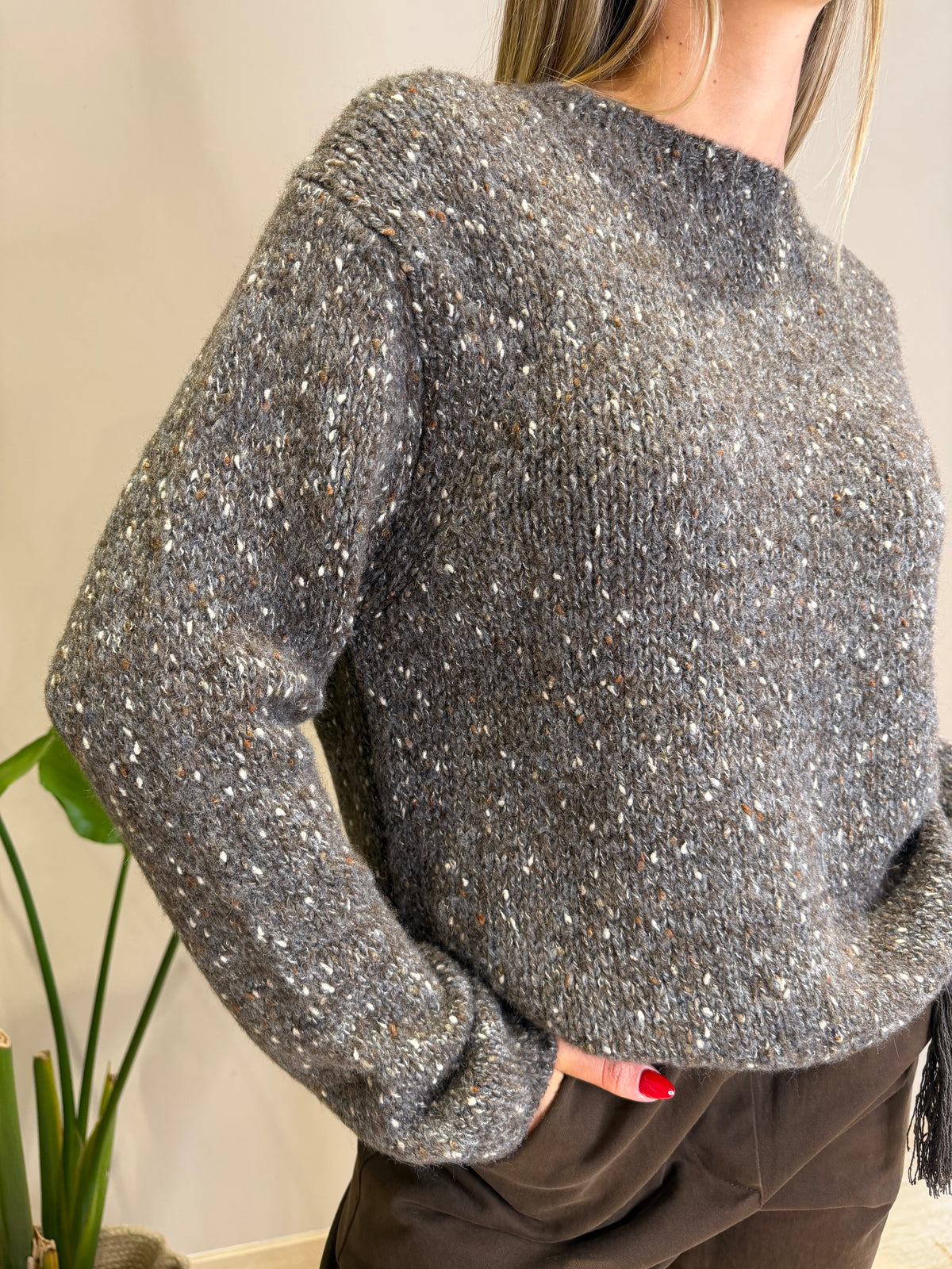 Maglia misto lana