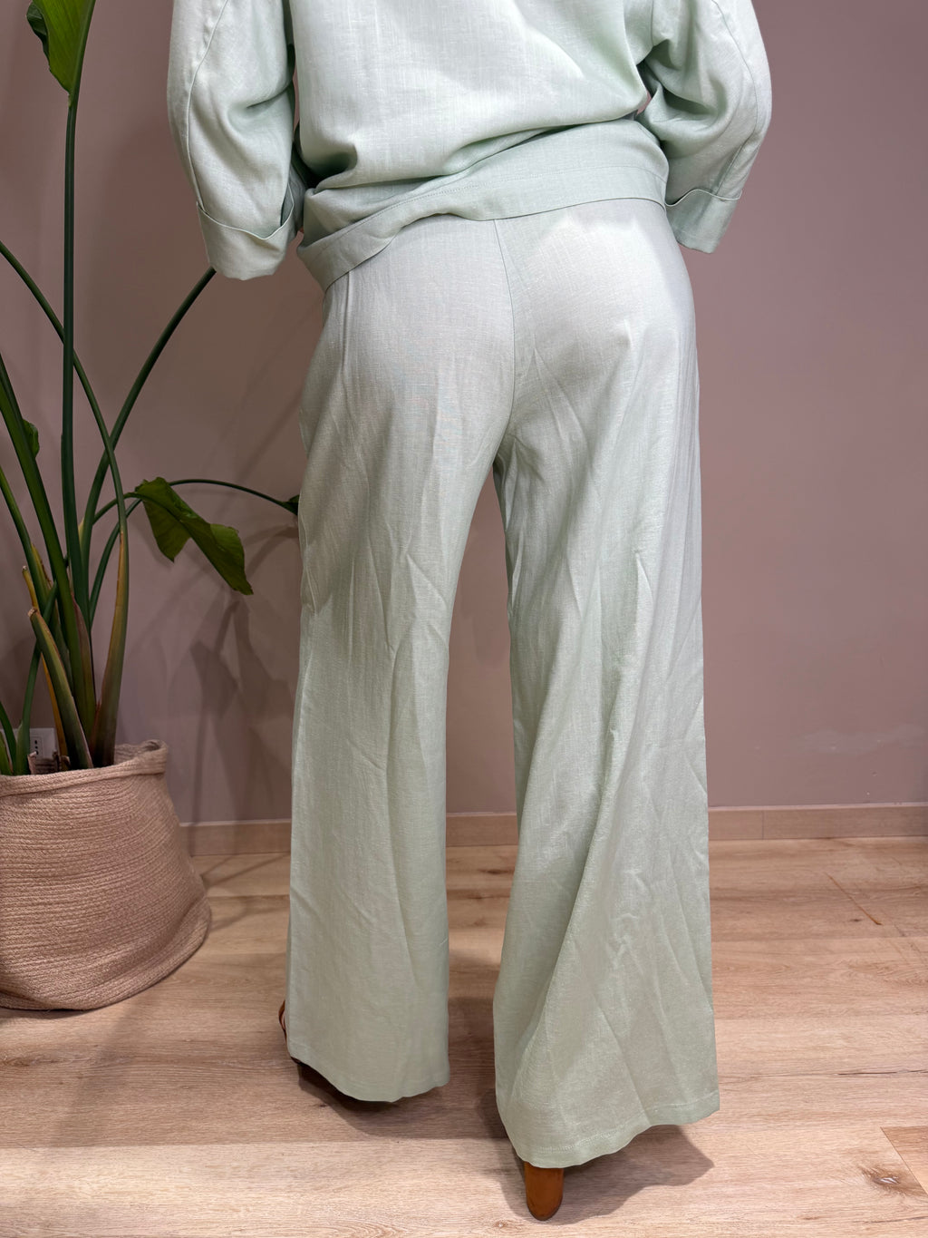 Pantalone palazzo lino