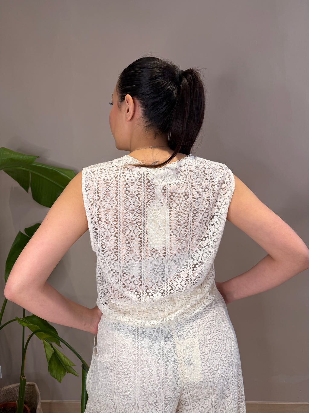 GILET MACRAME