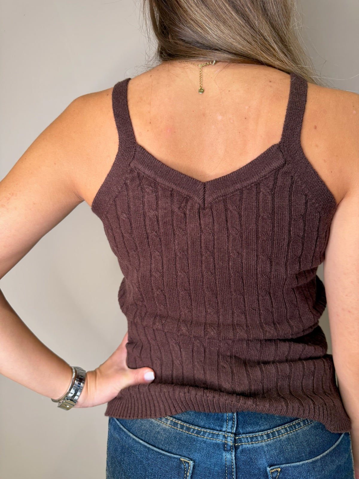 Top a costina inserto perle
