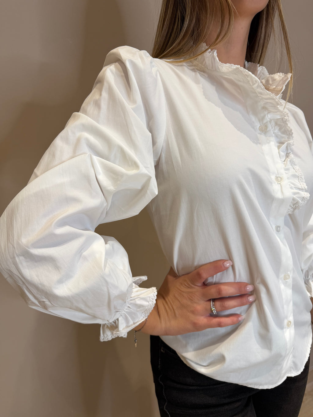 Camicia coreana rouches