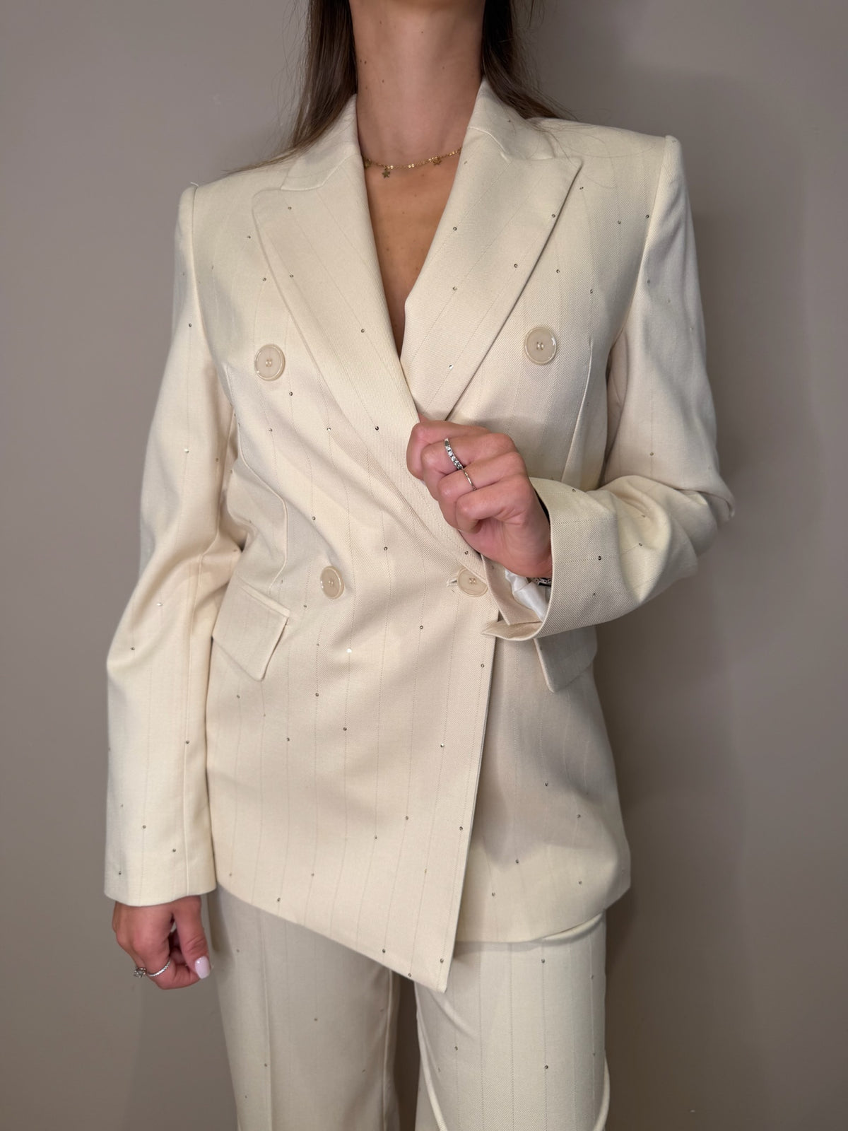 Blazer micro paillettes