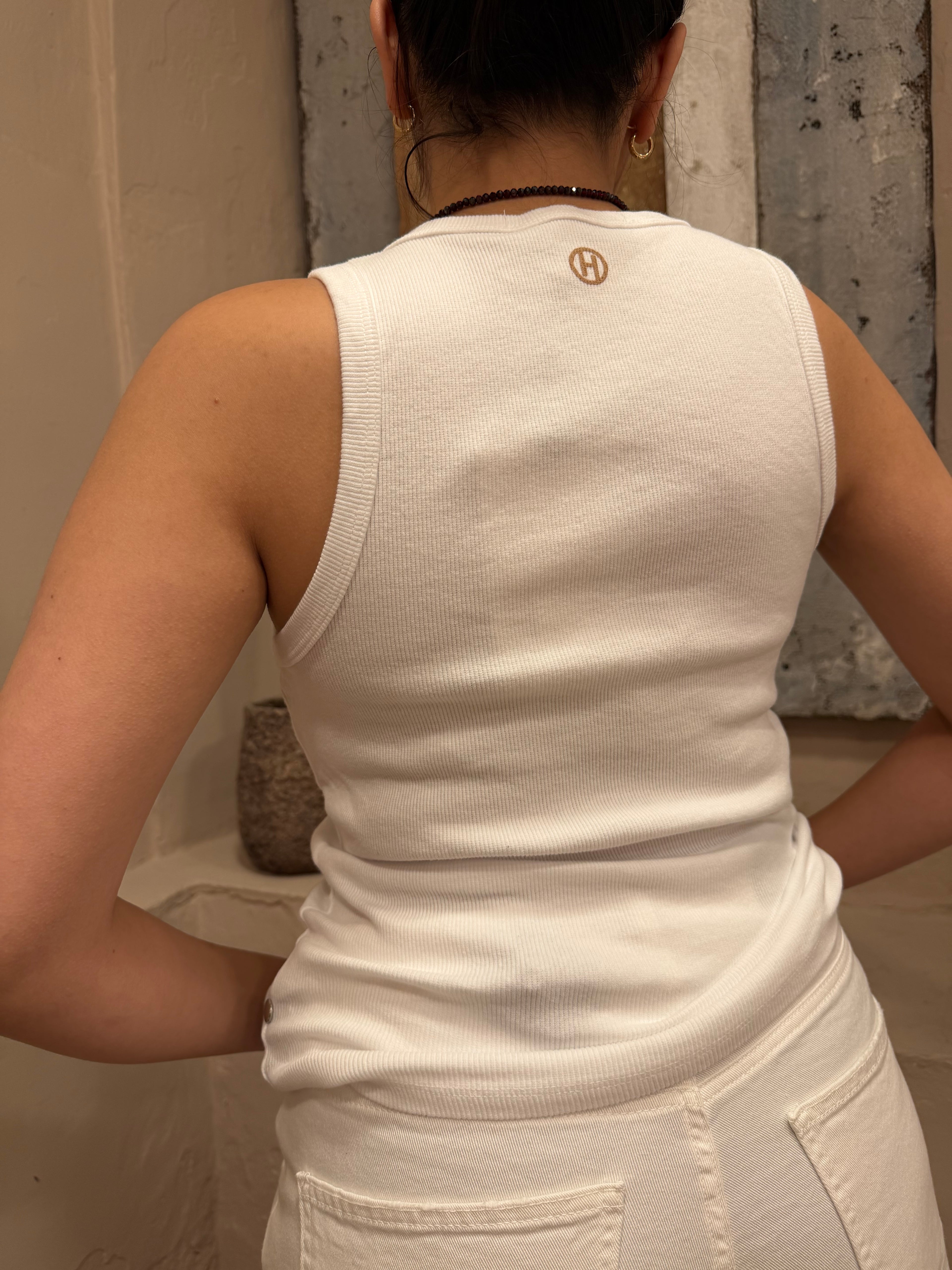 Canotta scollo americano