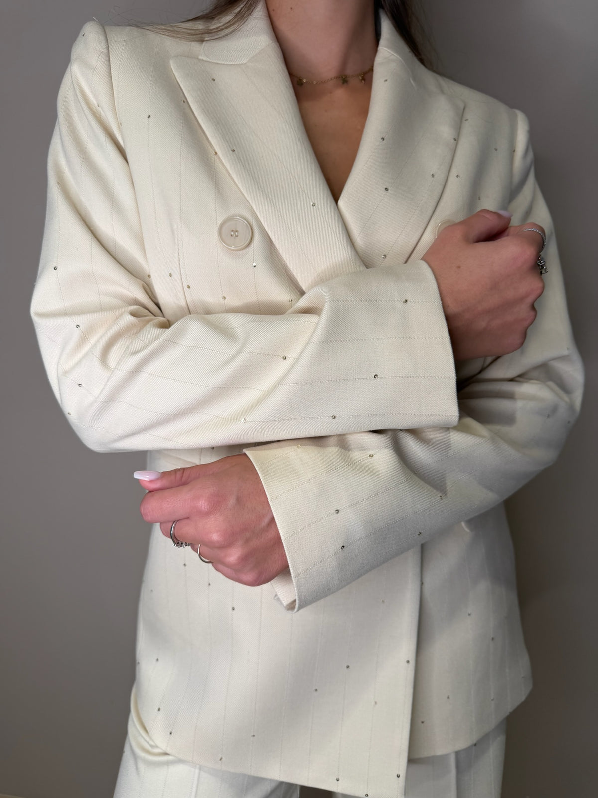 Blazer micro paillettes