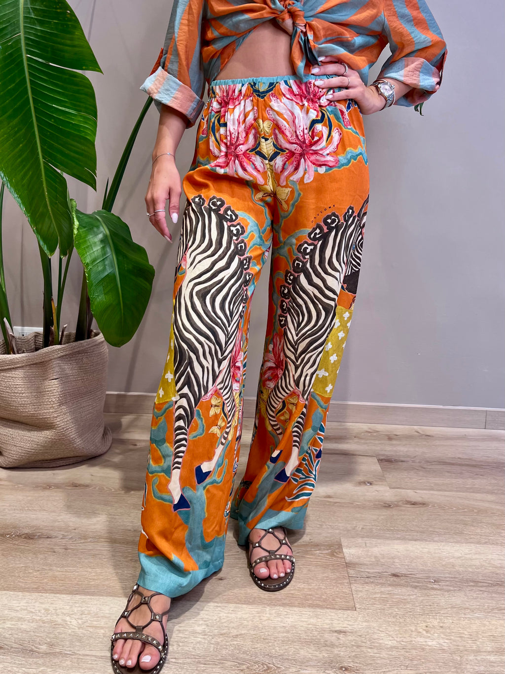 Pantalone lungo zebra