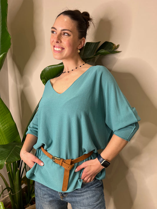 Maglia in filo dal taglio morbido
