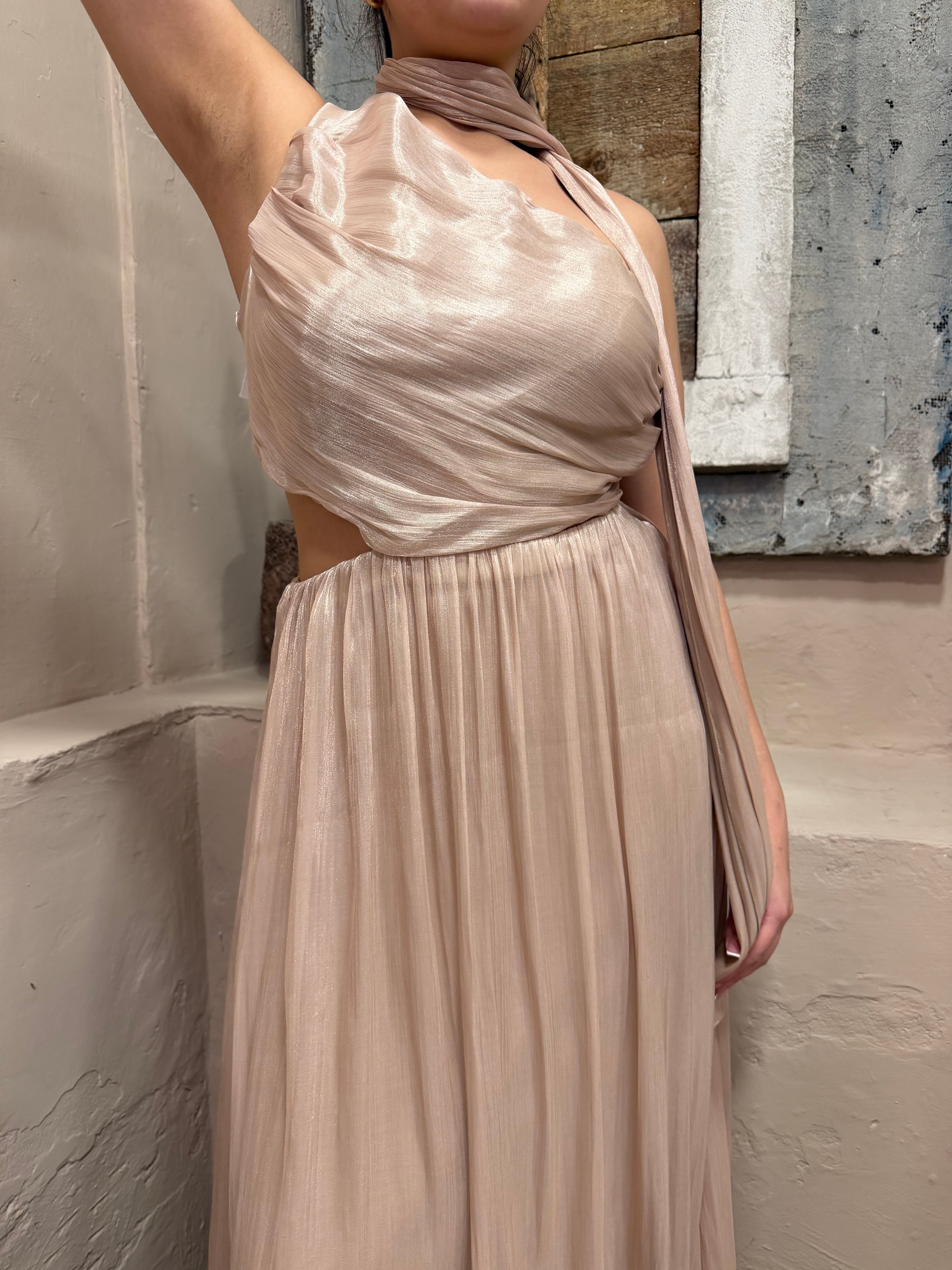 Abito spalmato rose gold