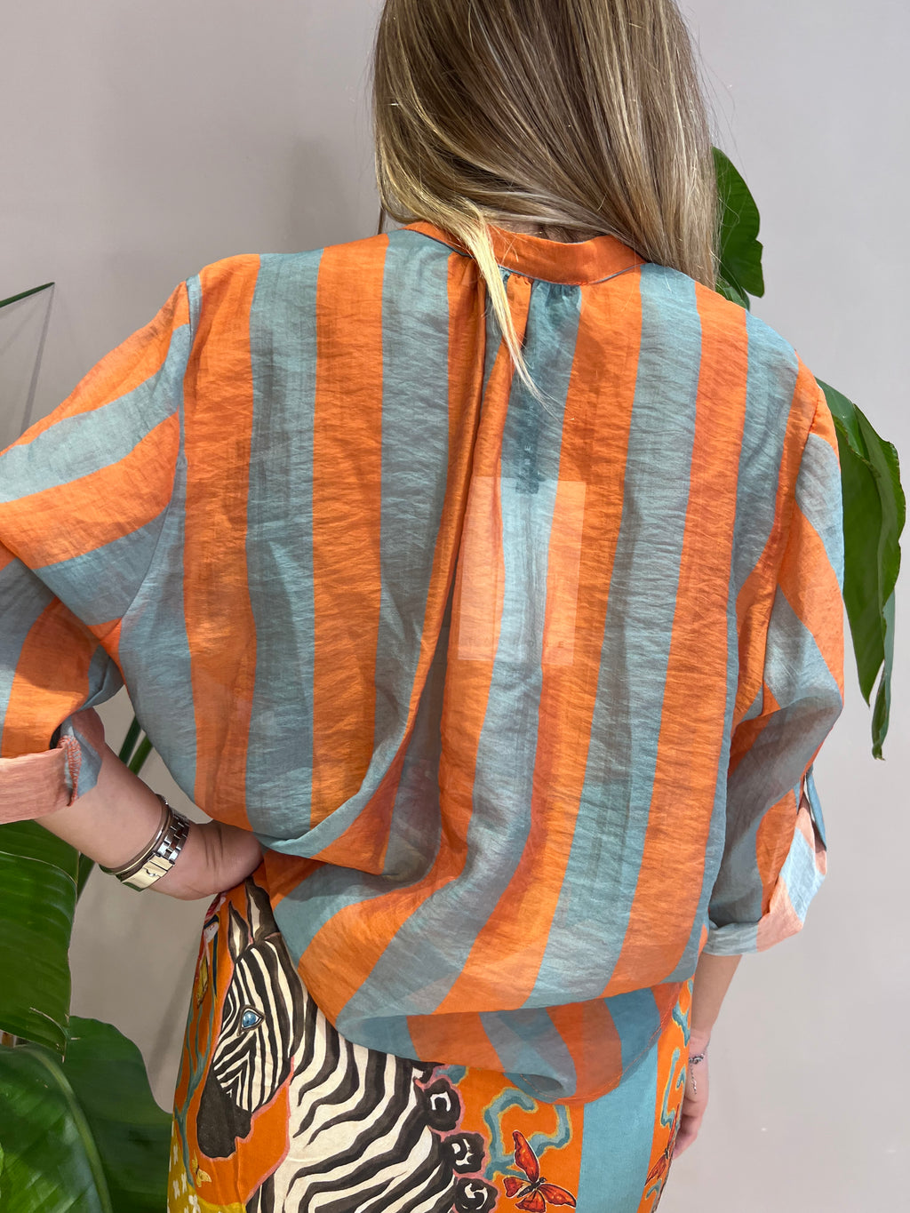 Camicia mussola riga