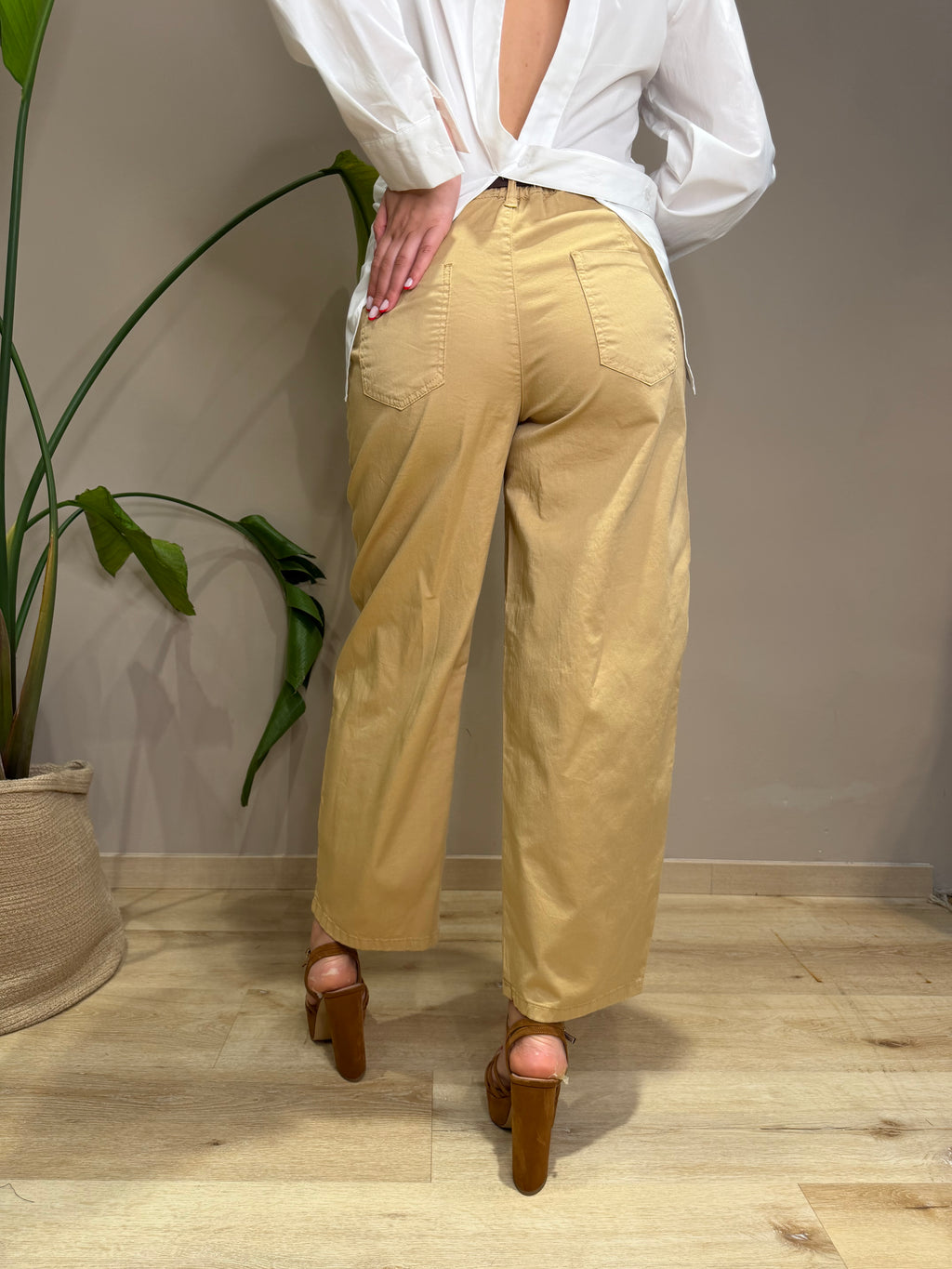 Pantalone baggy cotone