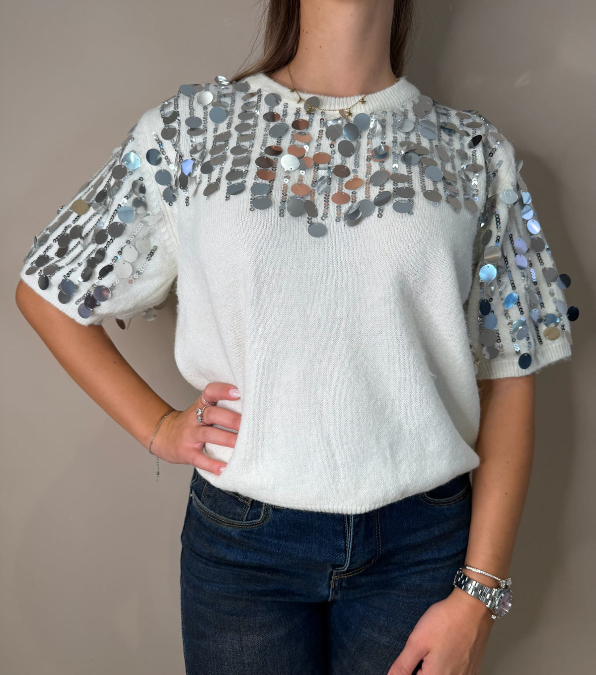 Maglia paillettes