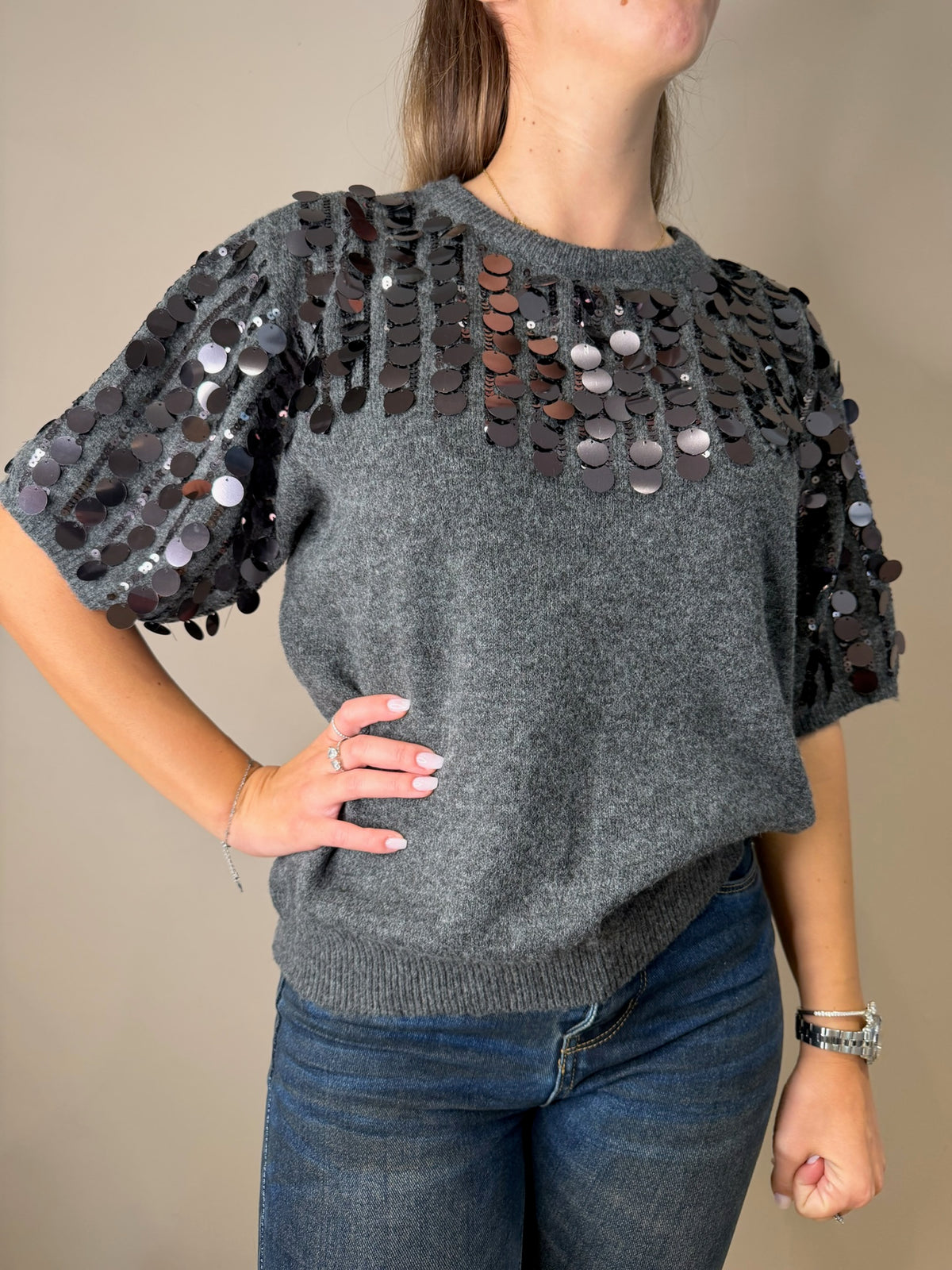 Maglia paillettes