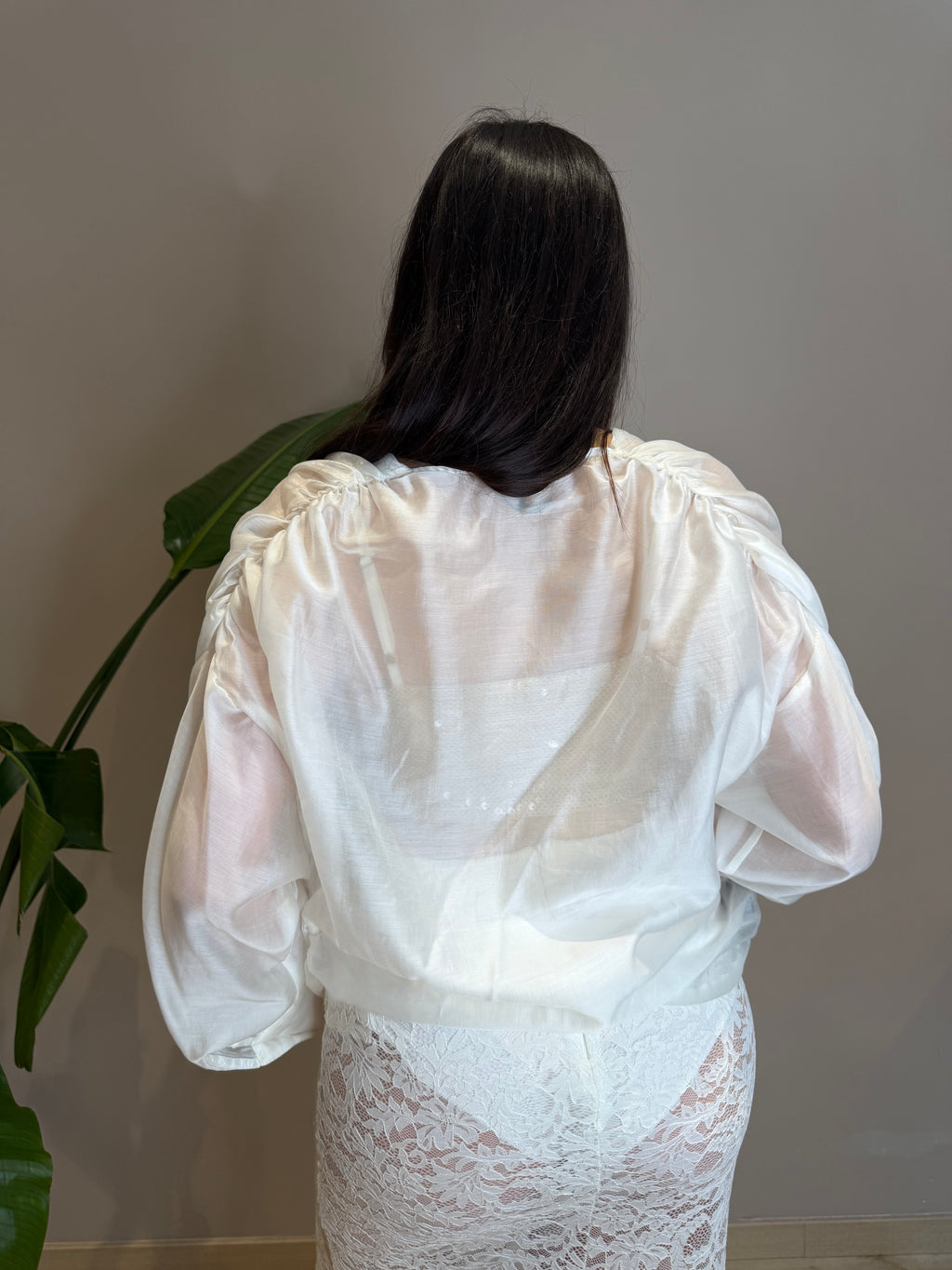 Camicia + fascia full paillettes