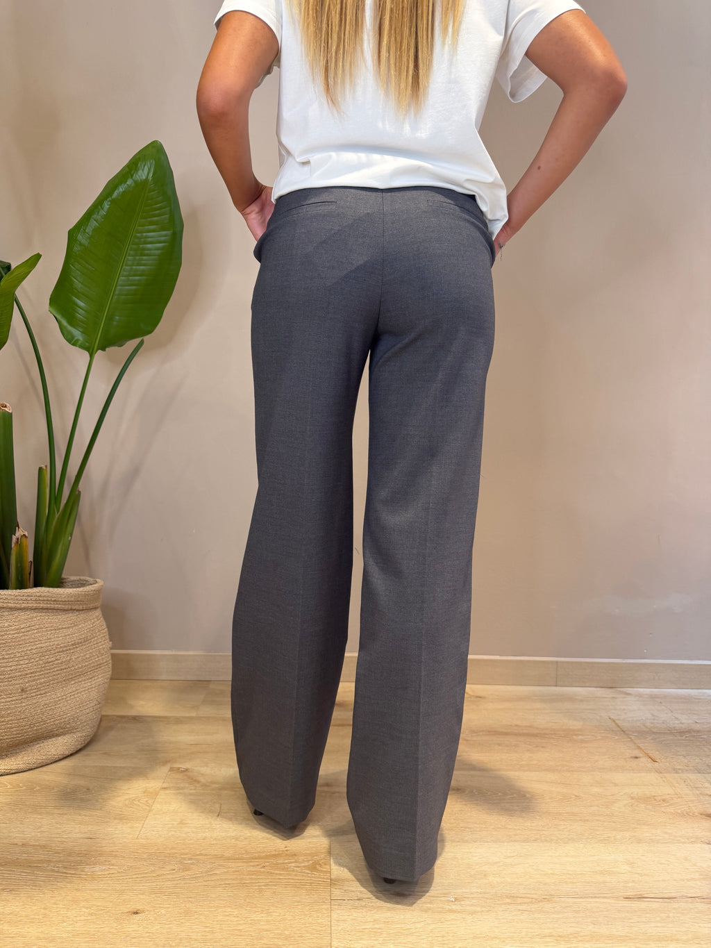 Pantalone viscosa e lana