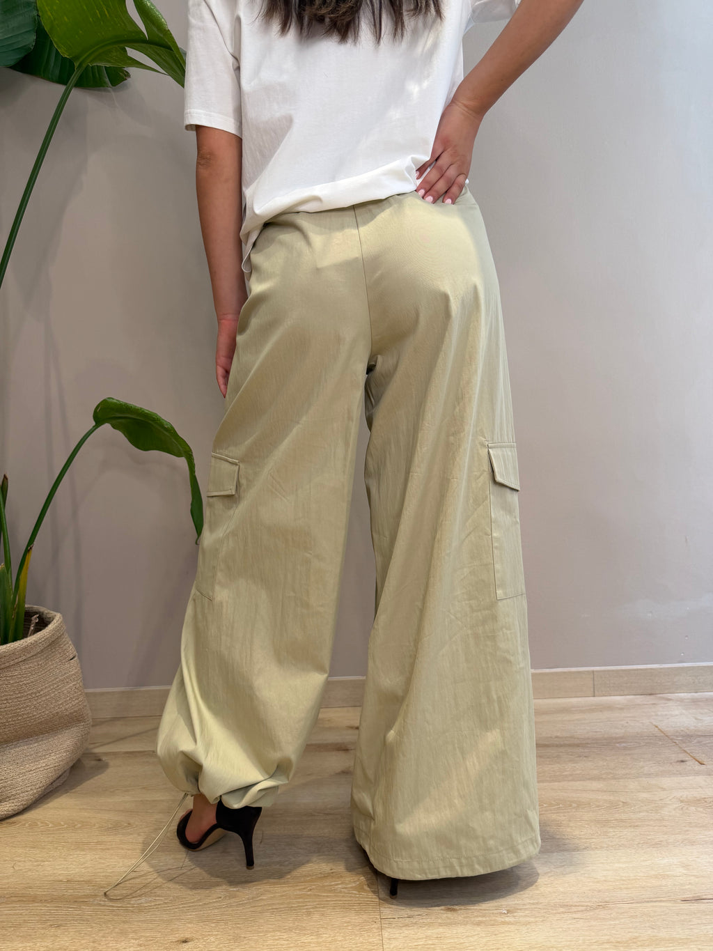 Pantalone cargo in cotone