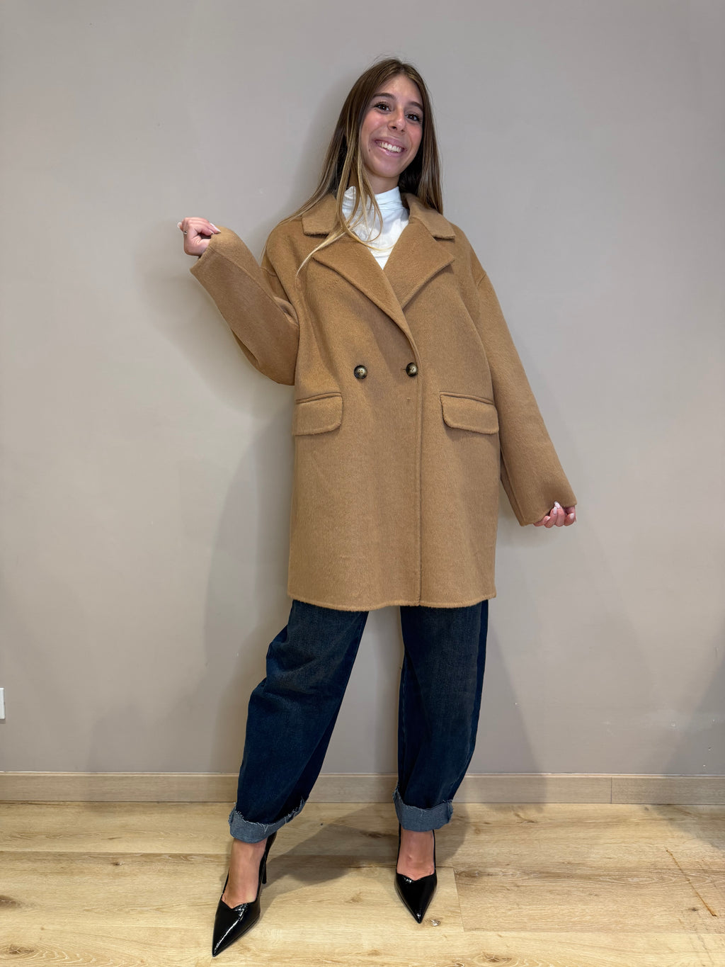 Cappotto corto linea slim