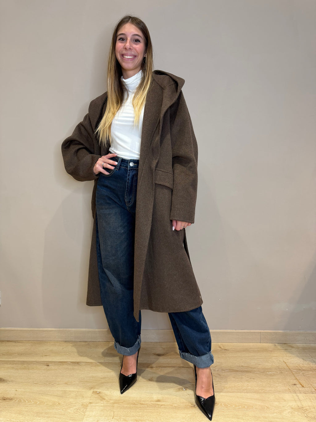 Cappotto cappuccio