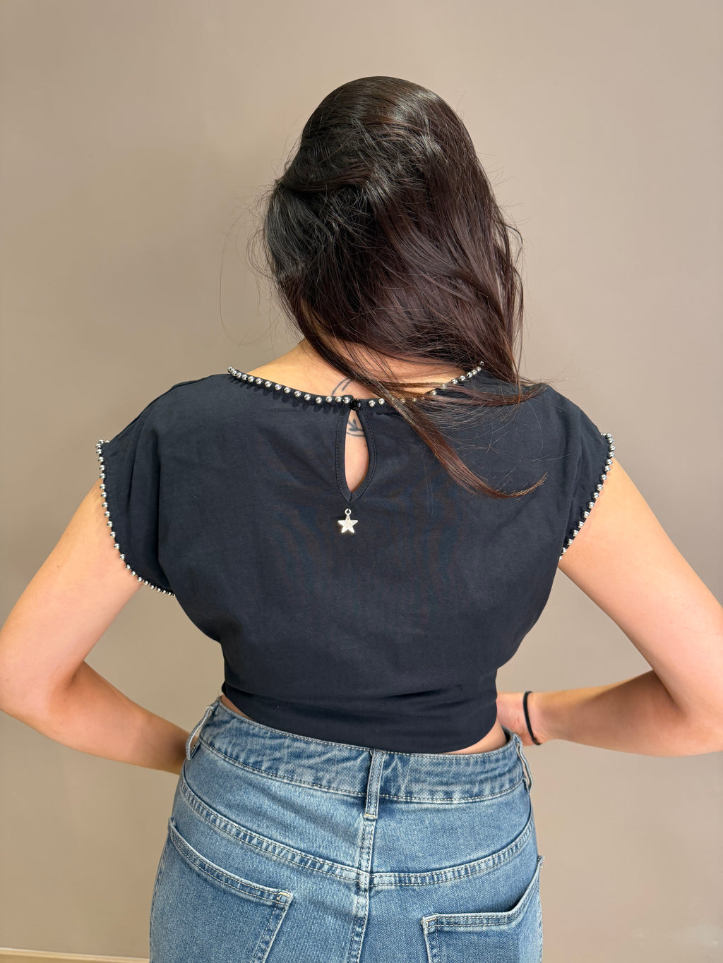 T-SHIRT BORCHIE IN COTONE