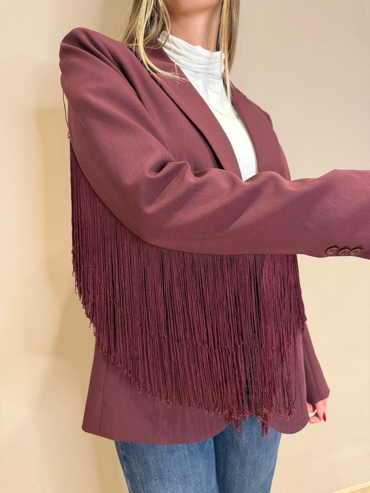 Blazer frangia